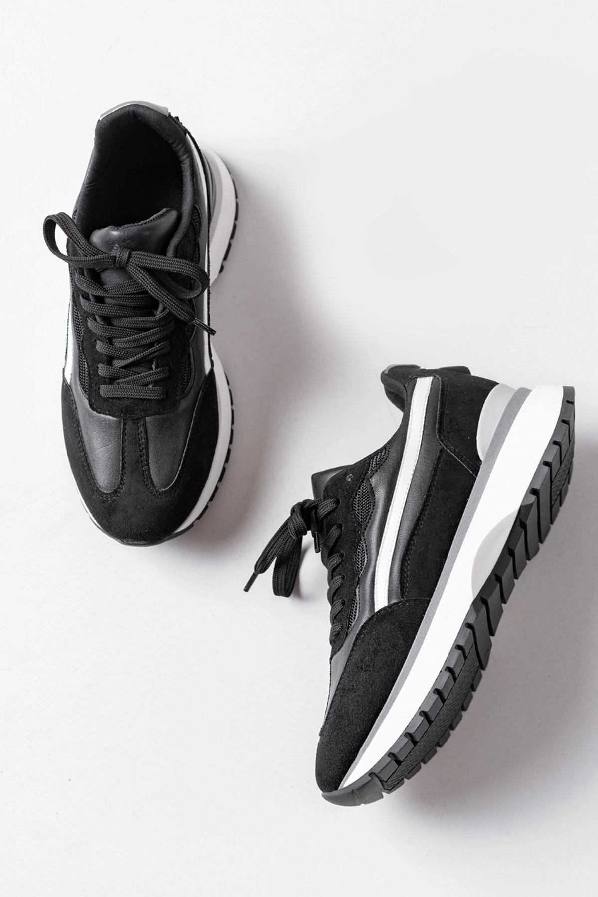 Bej Bağcıklı Yeni Sezon Premium Sneaker Şık Günlük Kadın Spor Ayakkabı