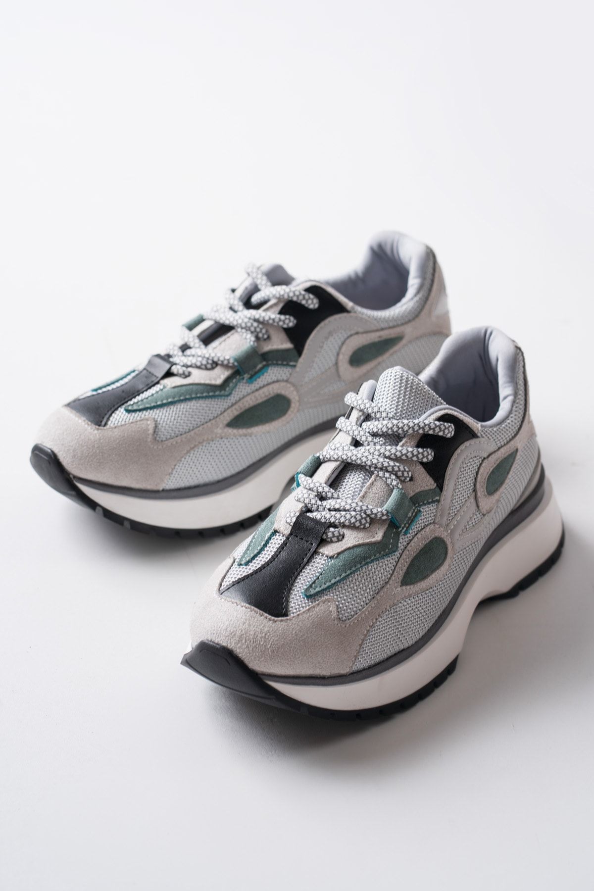 Bej Mix Renkli Premium Sneaker Günlük Şık Tarz Kadın Spor Ayakkabı