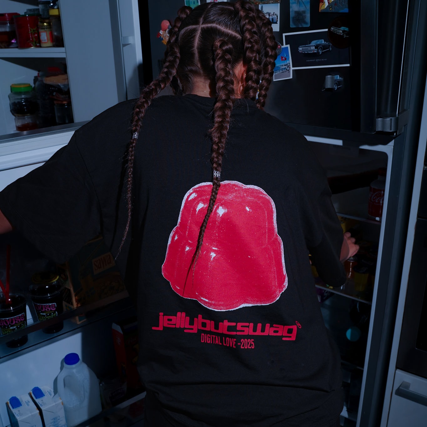 Jelly Boxy Tee - Siyah