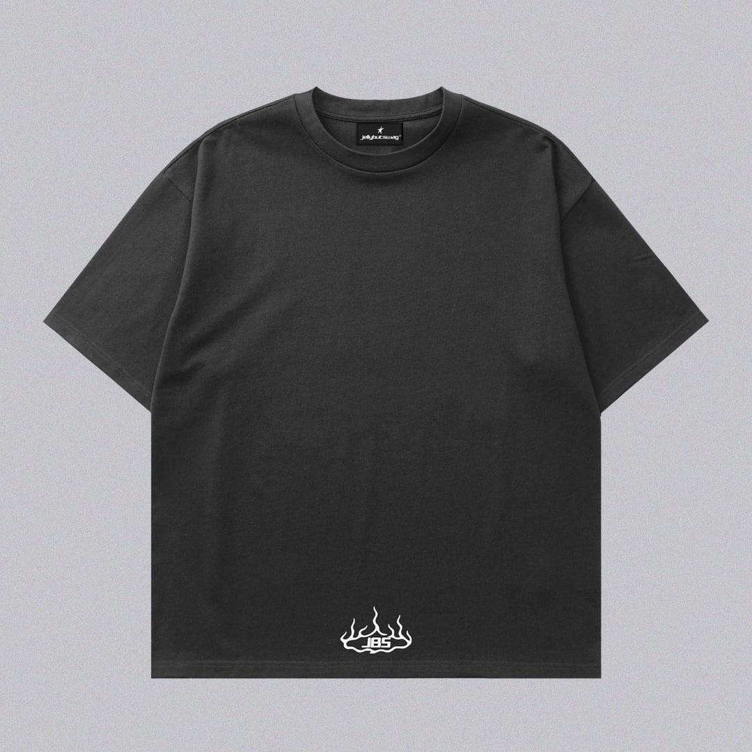 Logo Boxy Tee - Siyah