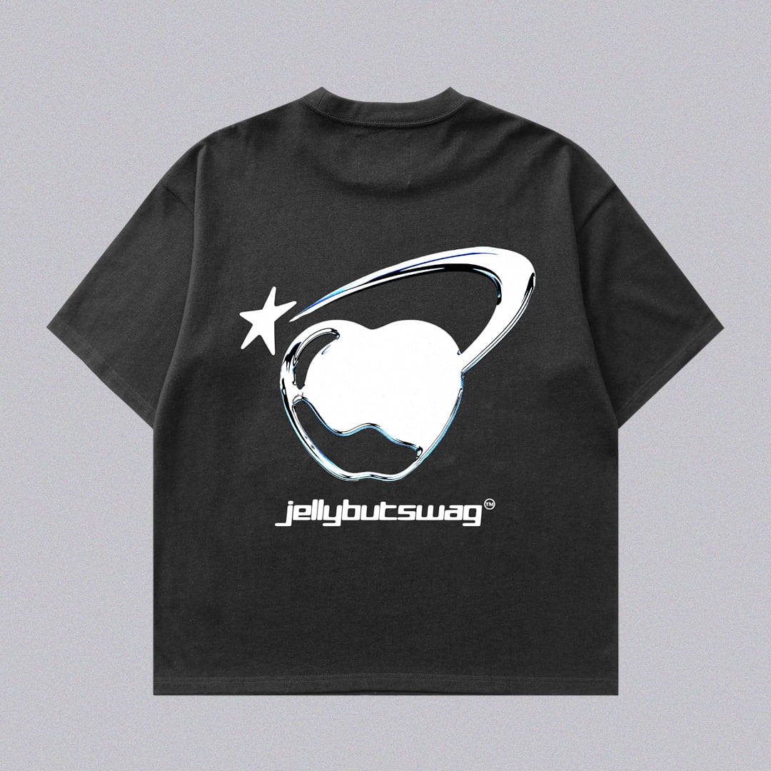 Logo Boxy Tee - Siyah
