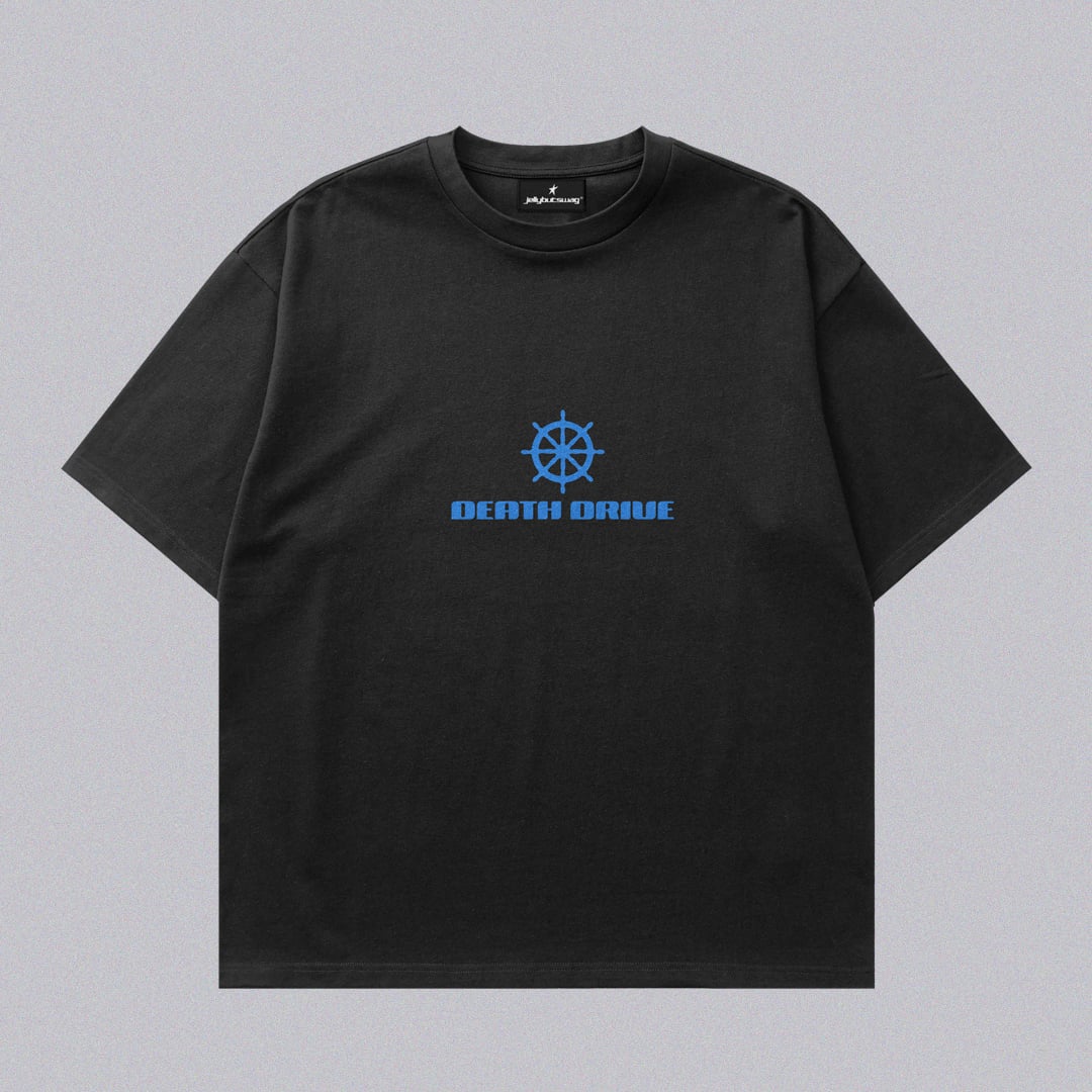Death Drive Boxy Tee (ADM x JBS) - Siyah