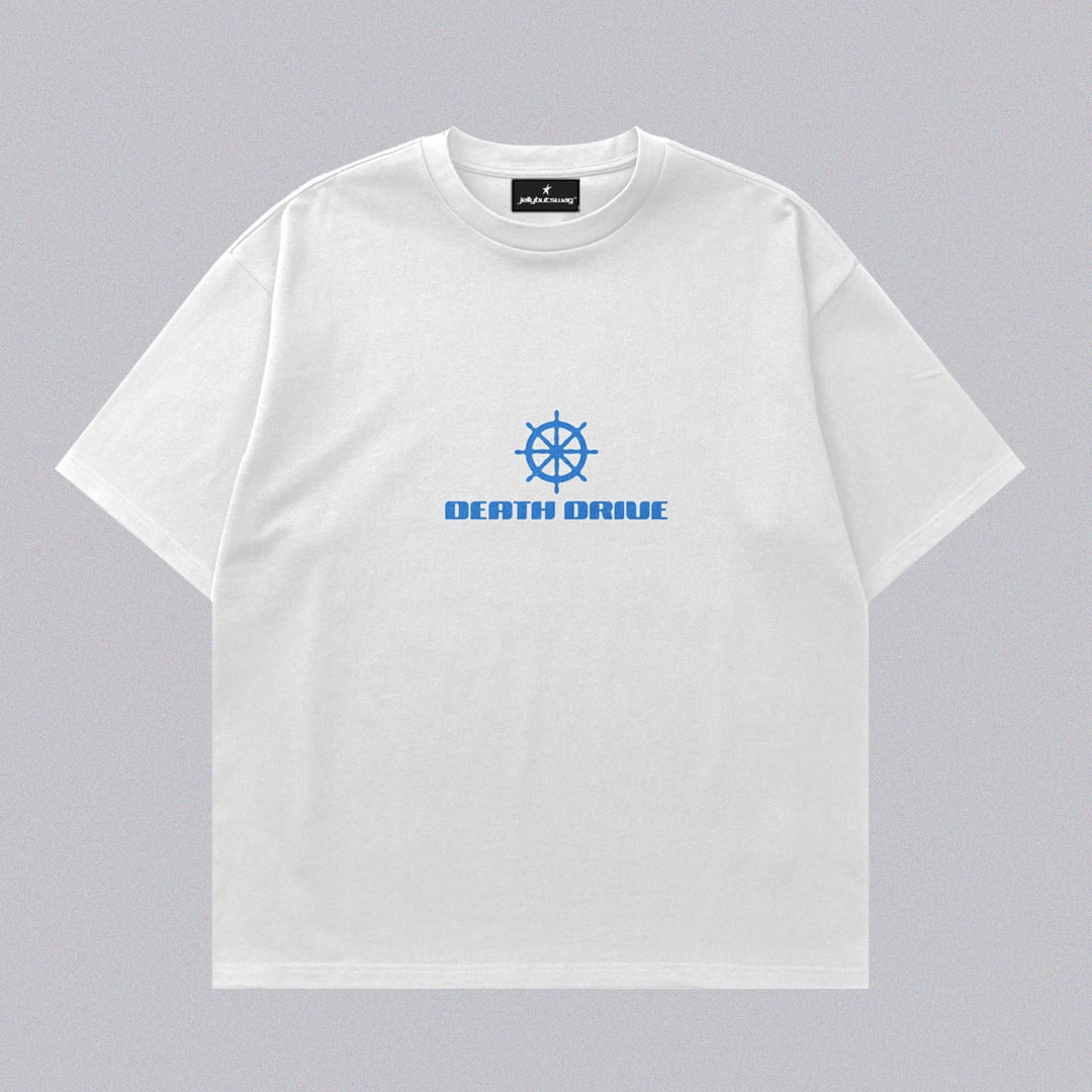 Death Drive Boxy Tee (ADM x JBS) - Beyaz