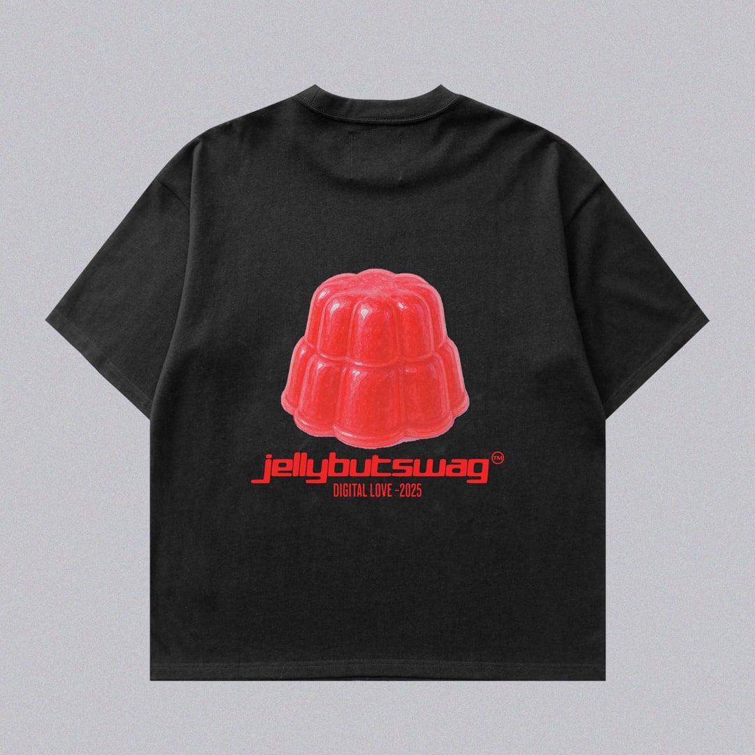 Jelly Boxy Tee - Siyah