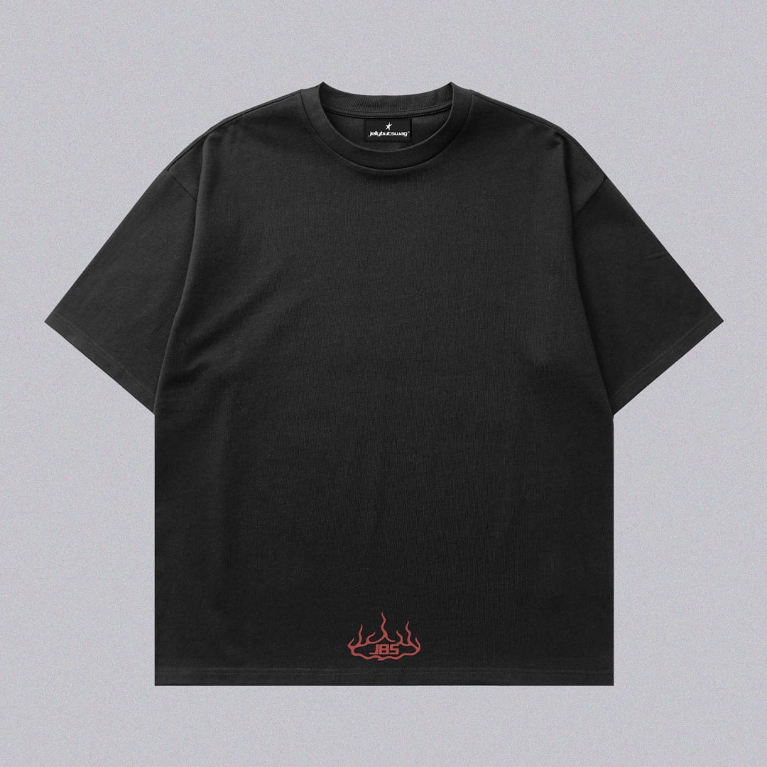 Jelly Boxy Tee - Siyah