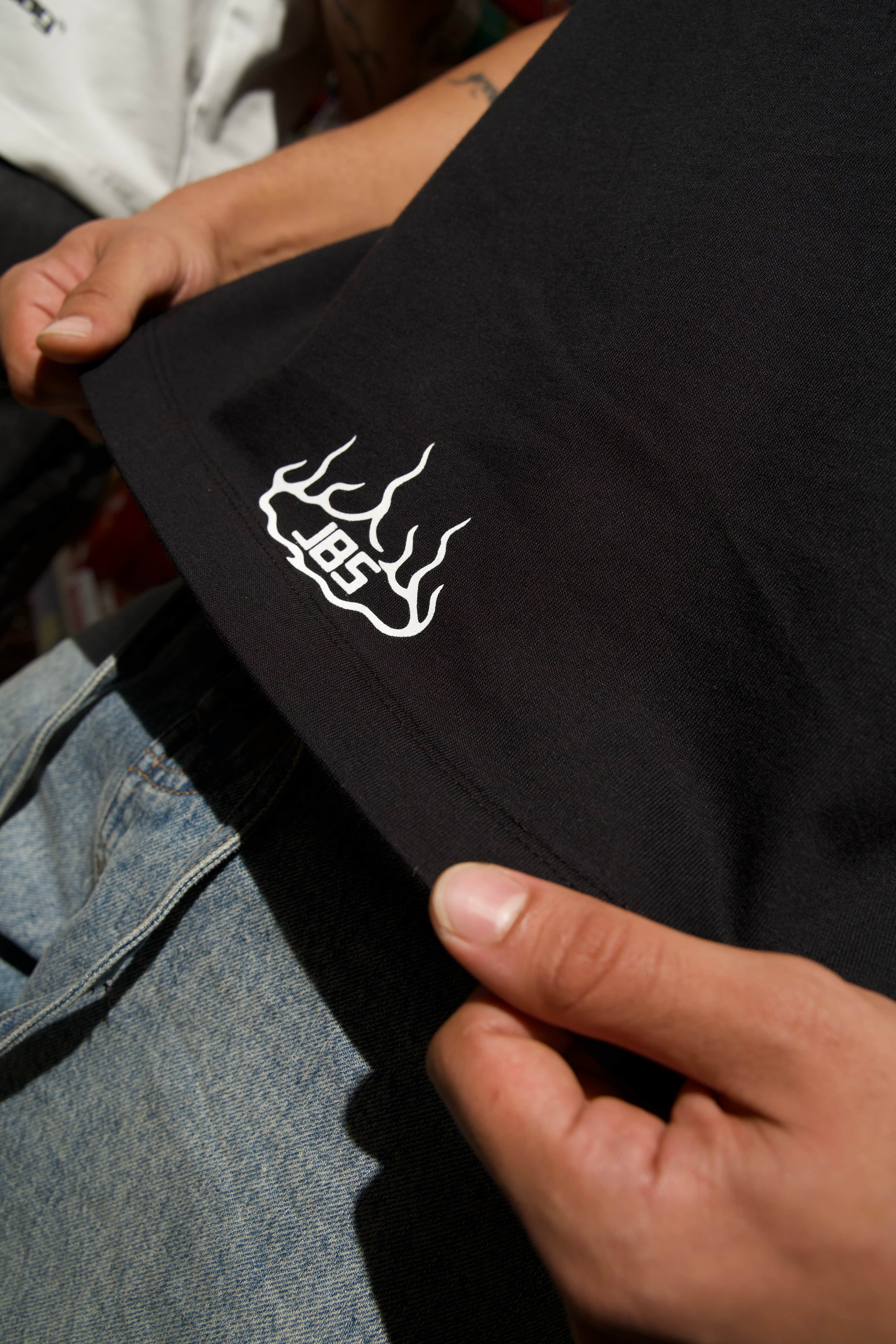 Logo Boxy Tee - Siyah