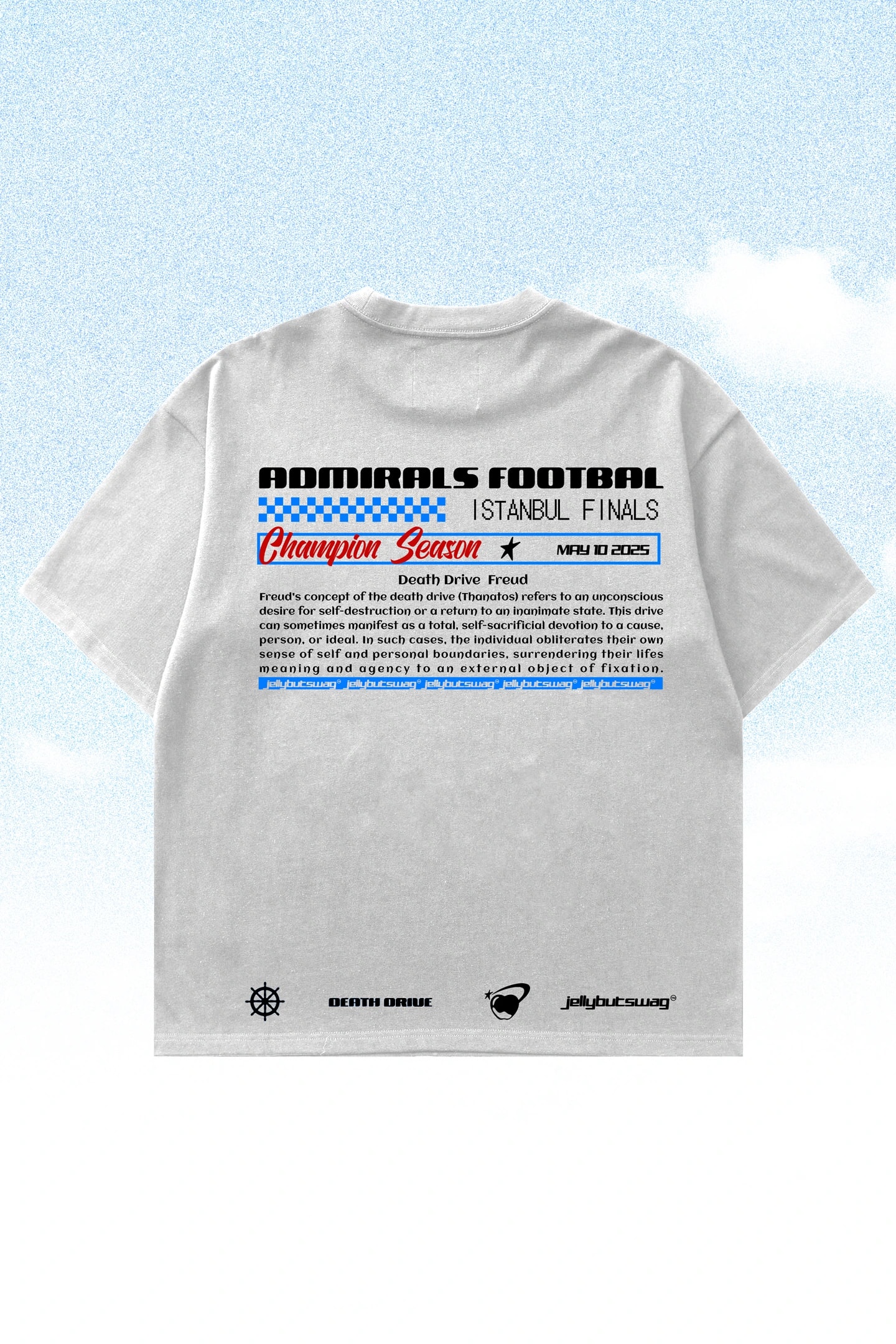 Death Drive Boxy Tee (ADM x JBS) - Beyaz