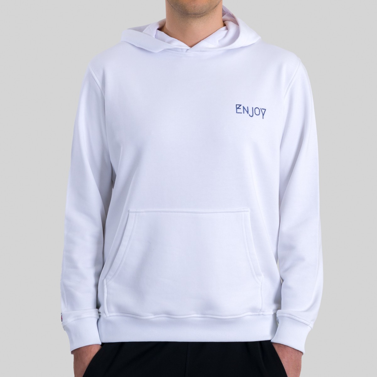 Enjoy - Beyaz Hoodie