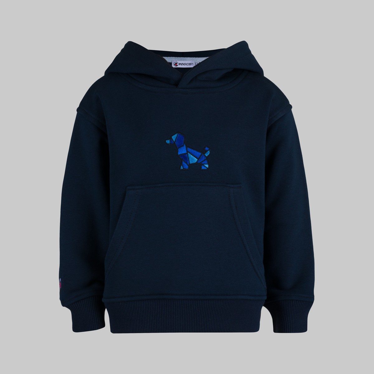 Origami Köpek Lacivert Çocuk Hoodie