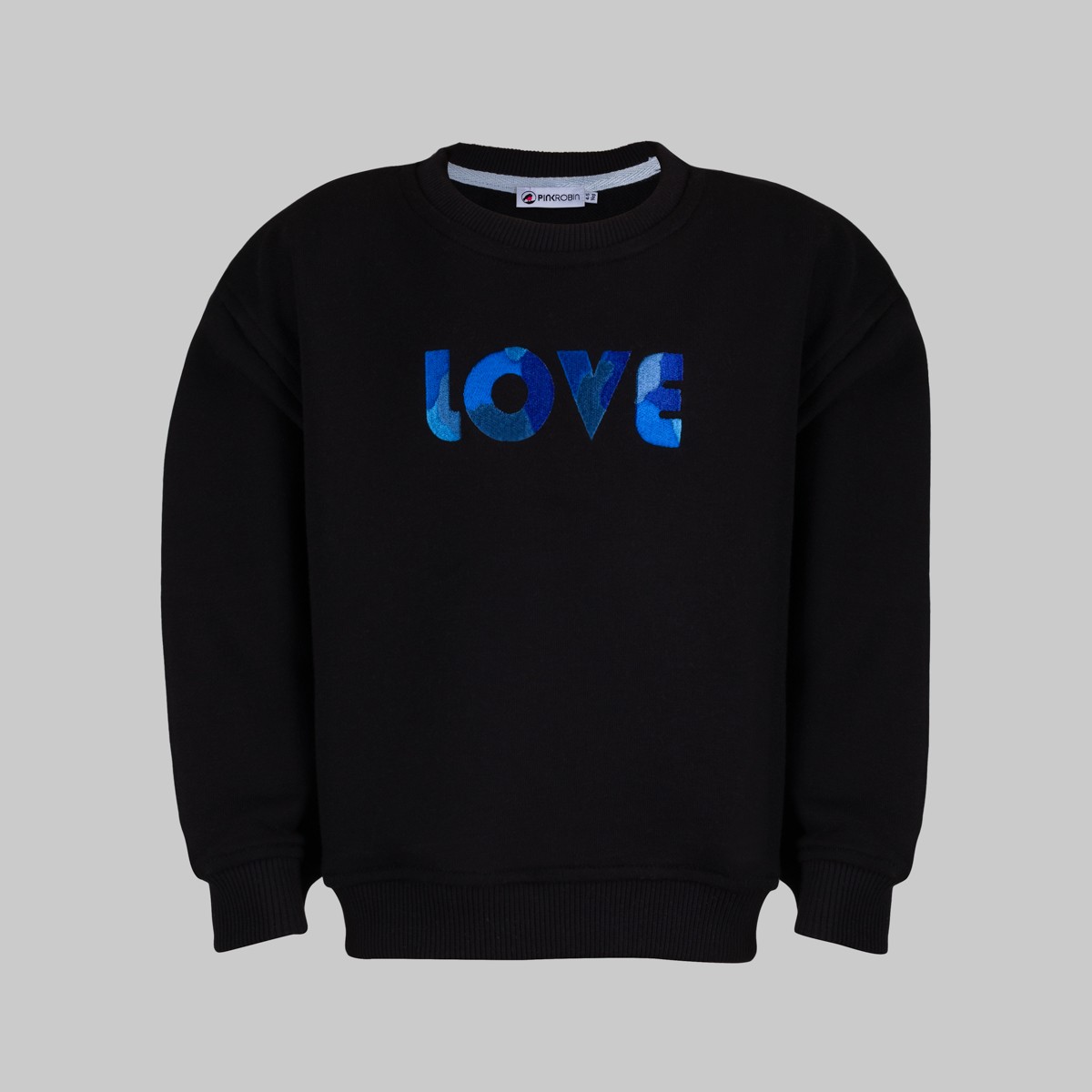 LOVE Mini Me Siyah Çocuk Sweatshirt