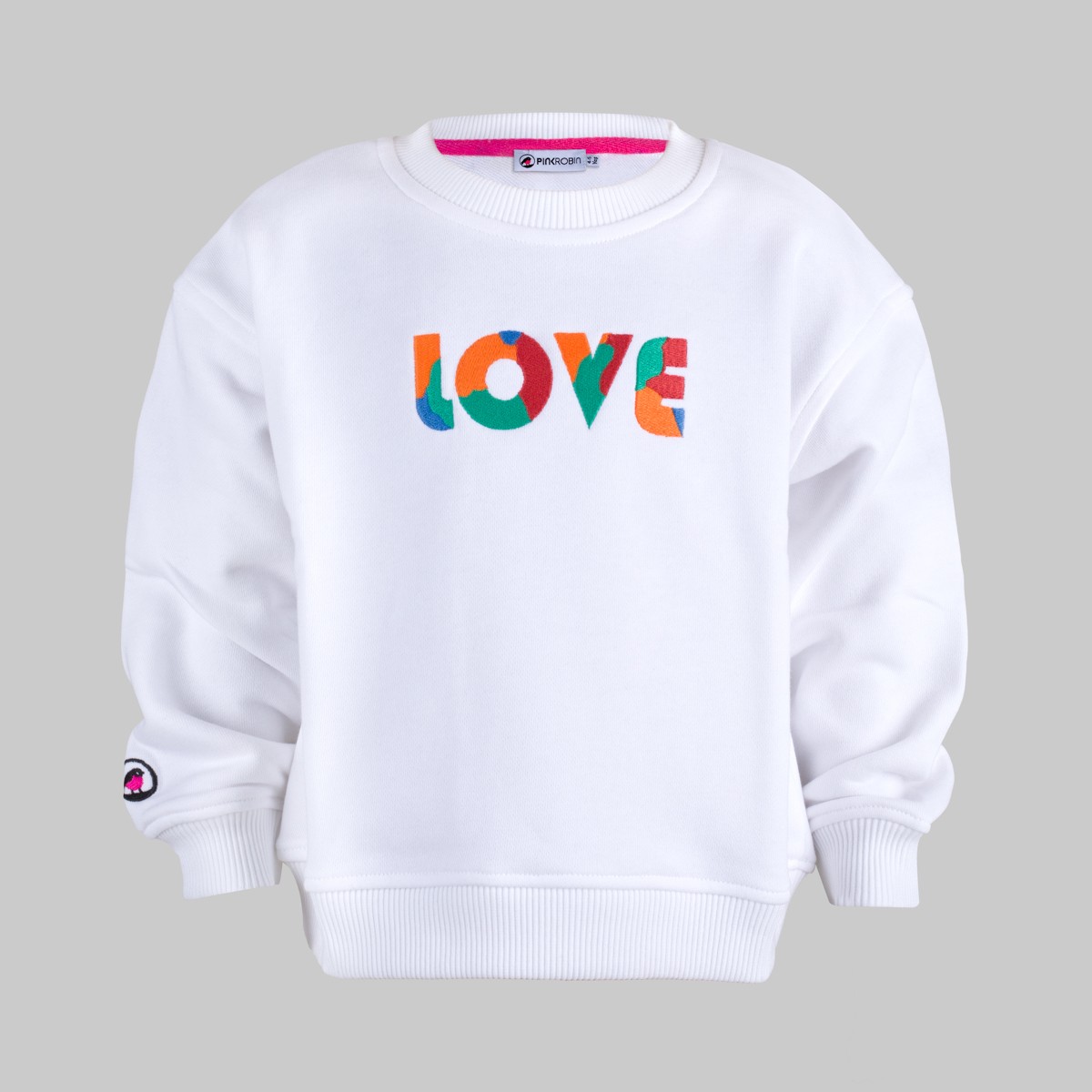 LOVE Mini Me Beyaz Çocuk Sweatshirt