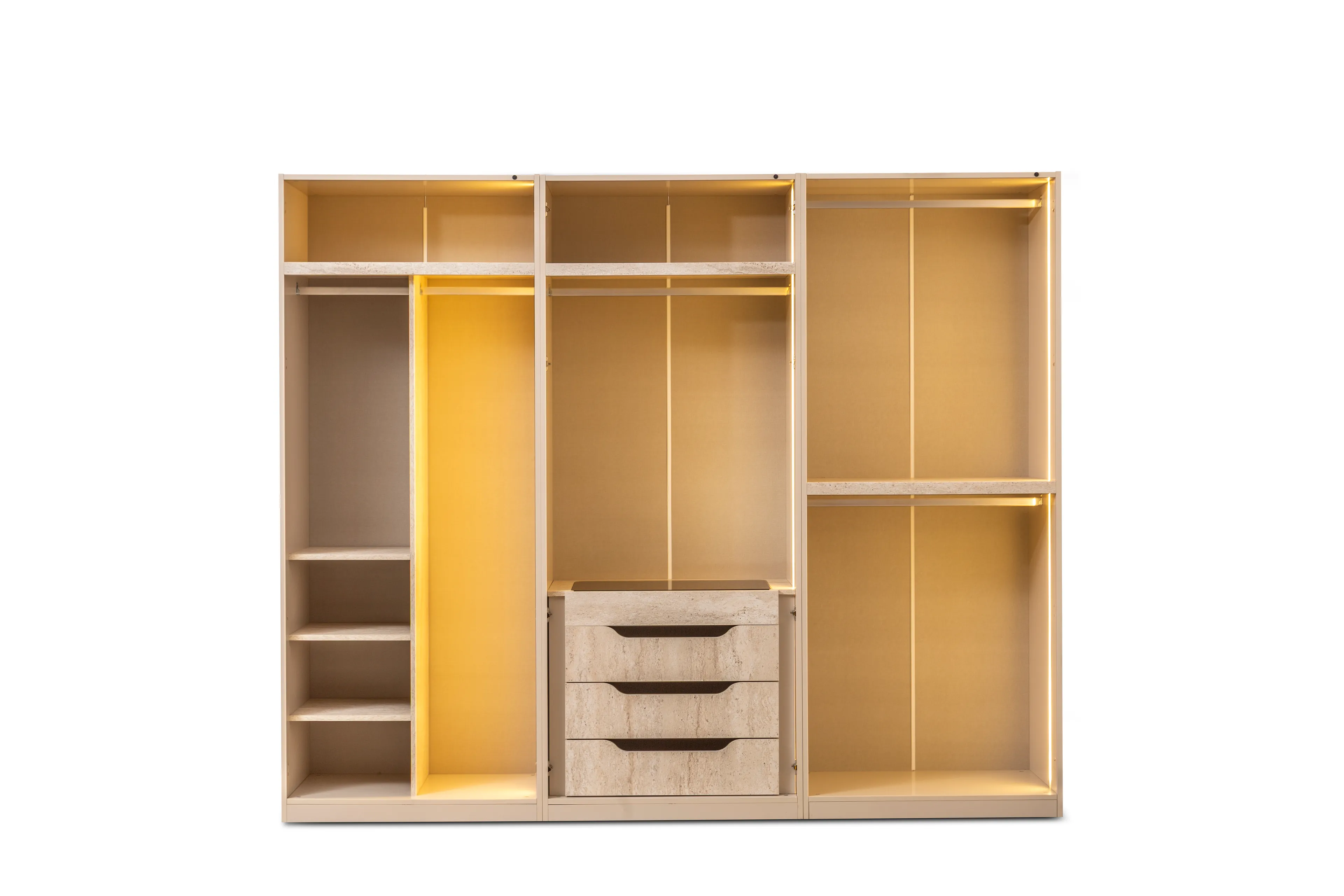 TROYA TEK KAPILI RAFLI PANJUR KAPAK DOLAP 