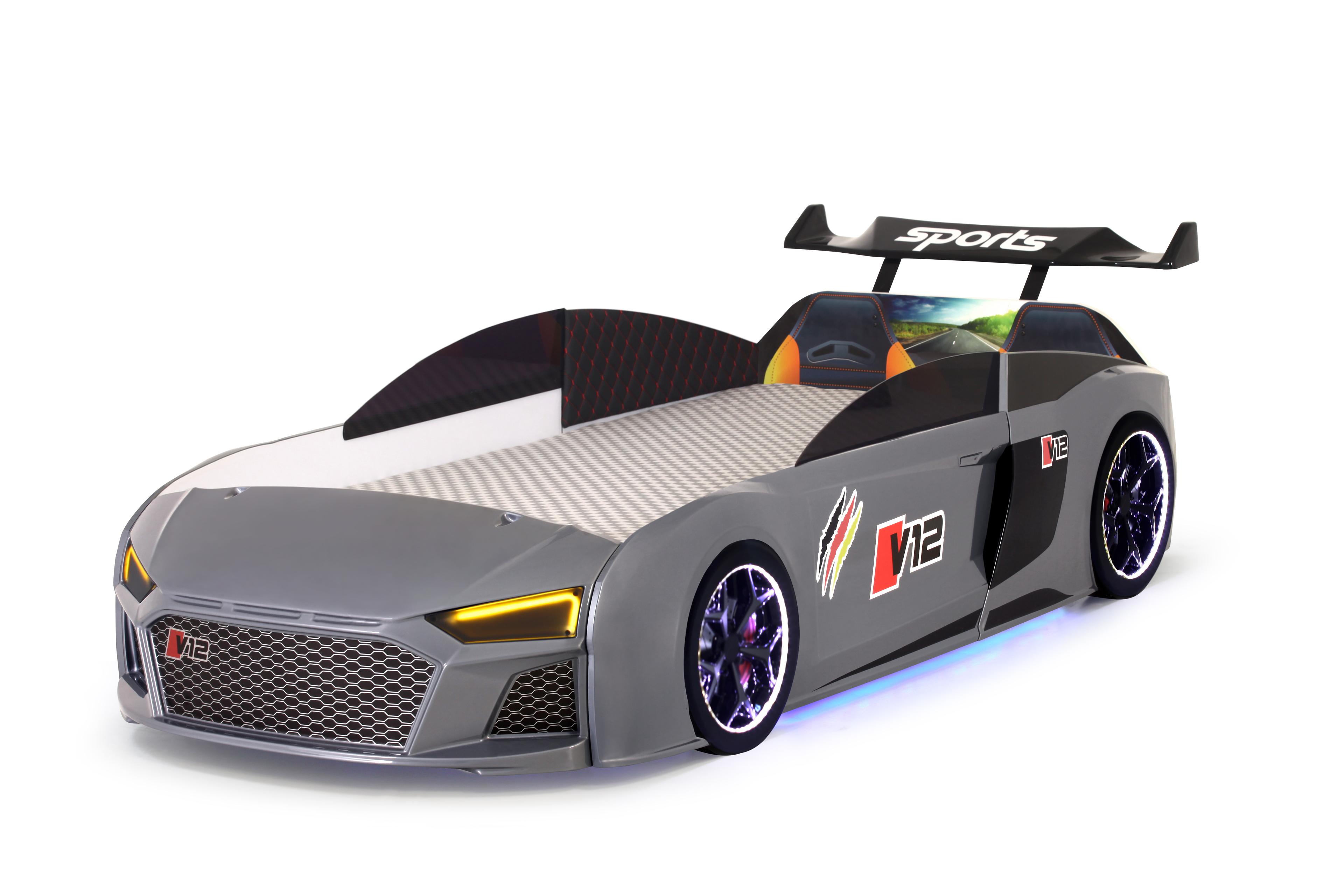 V12 FULL GRİ ARABALI KARYOLA