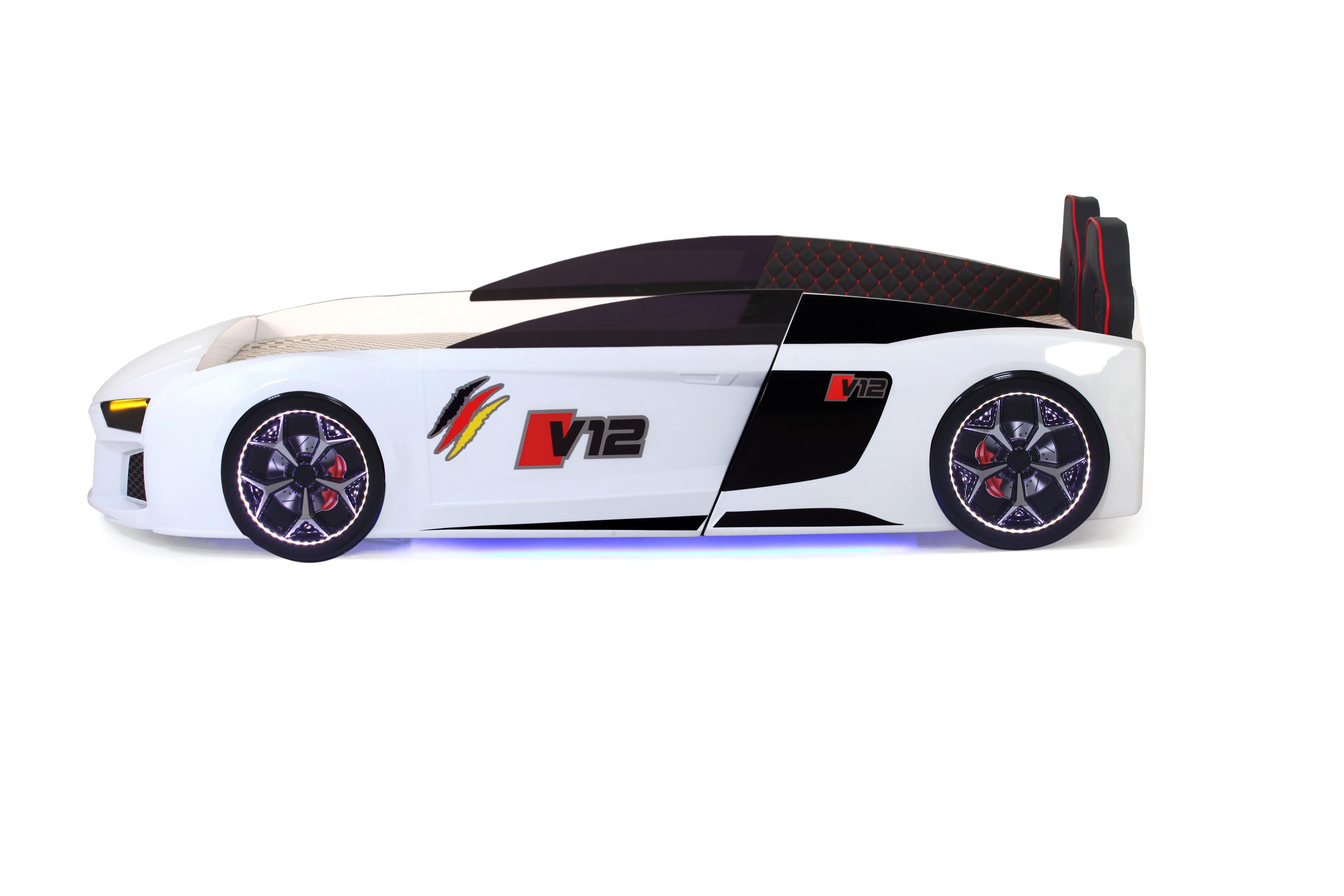V12 FULL BEYAZ ARABALI KARYOLA