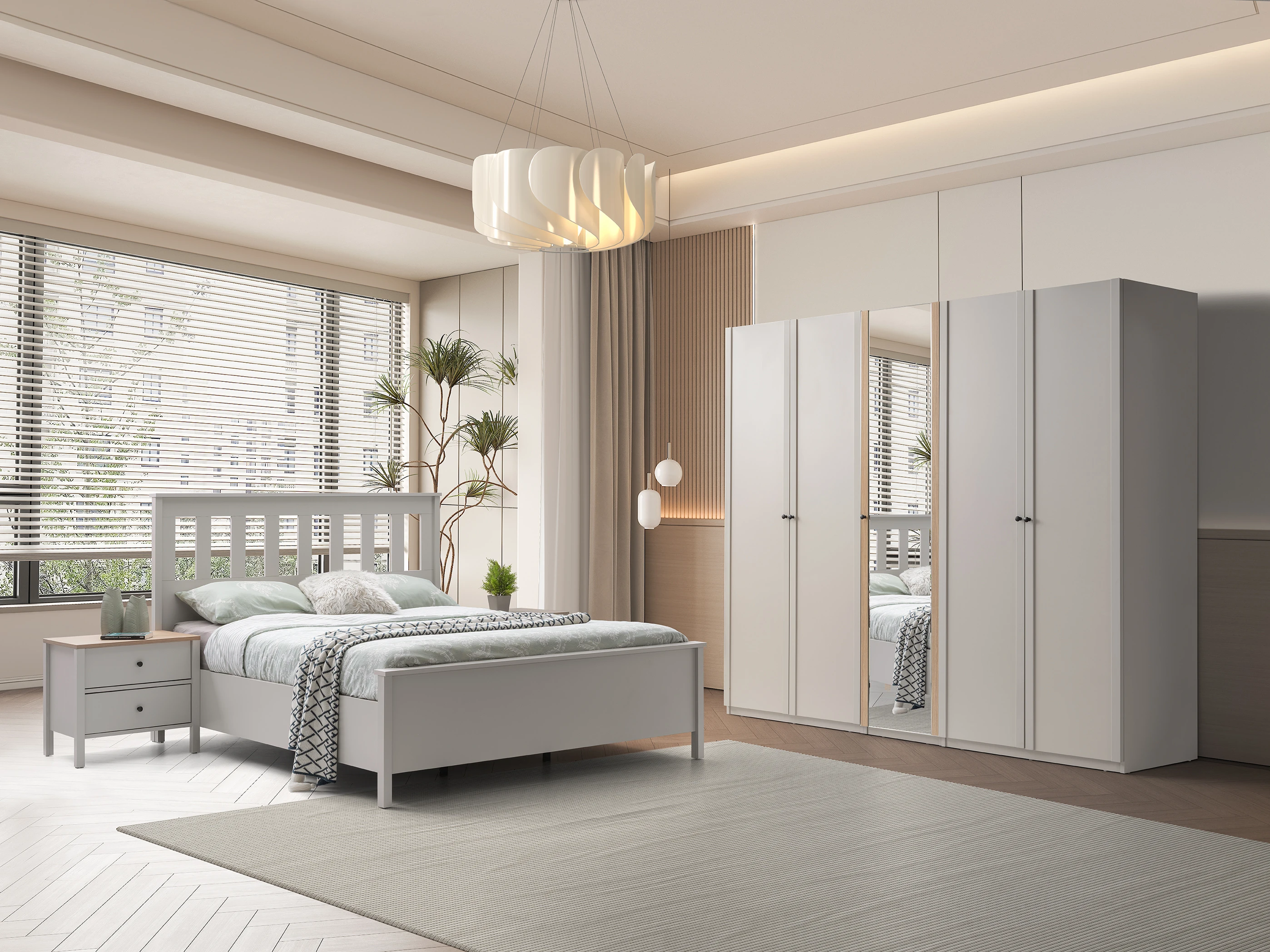 LOFT MONA AHŞAP KARYOLA 