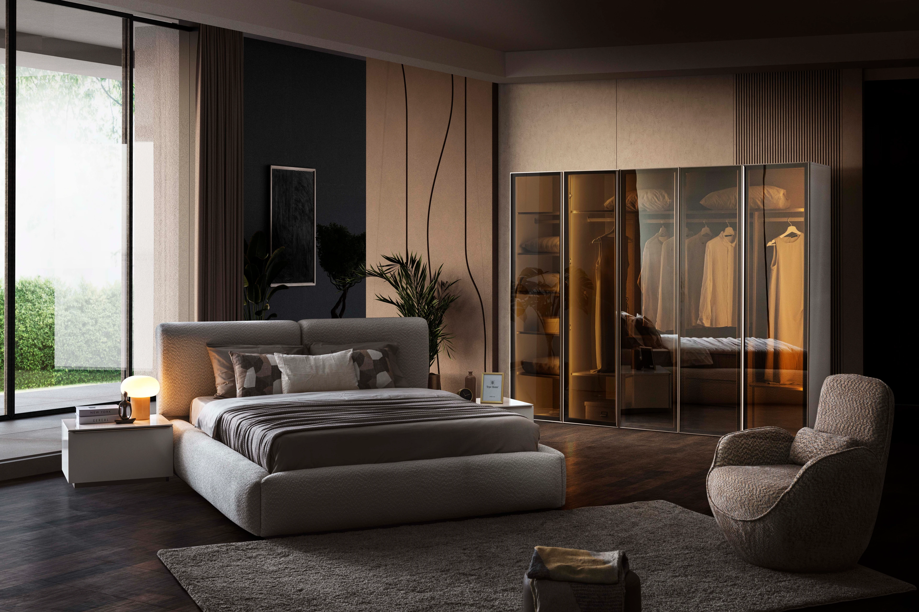 NOBLE 5 CAM KAPAKLI YATAK ODASI