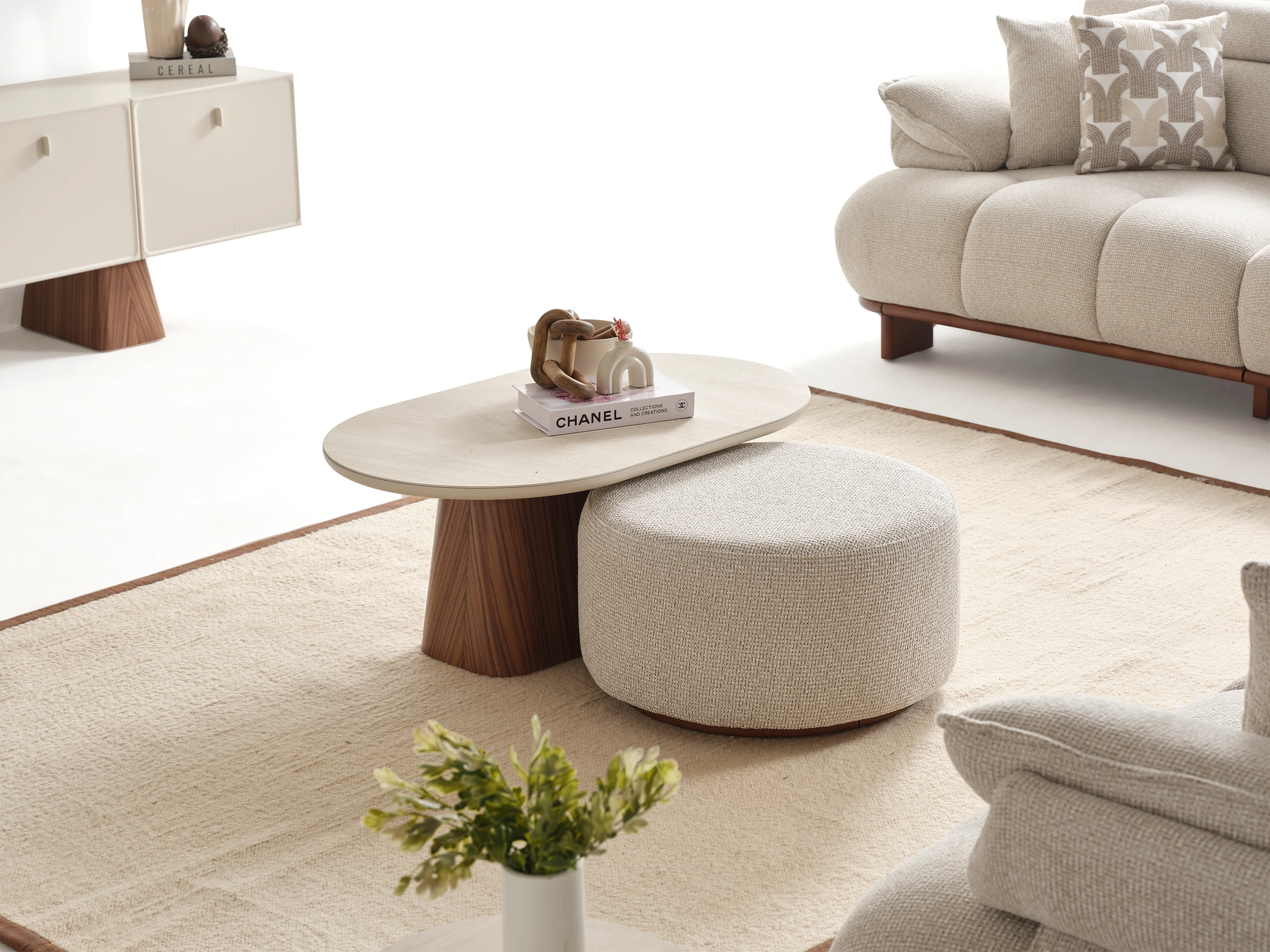 CROWN ORTA SEHPA SET