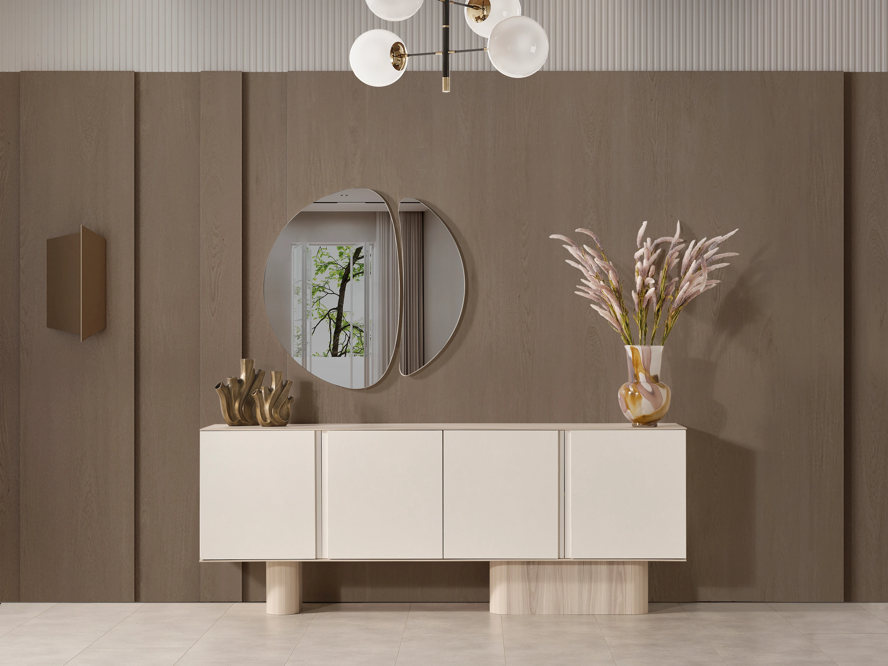 GÜNEŞ KONSOL AYNASI 