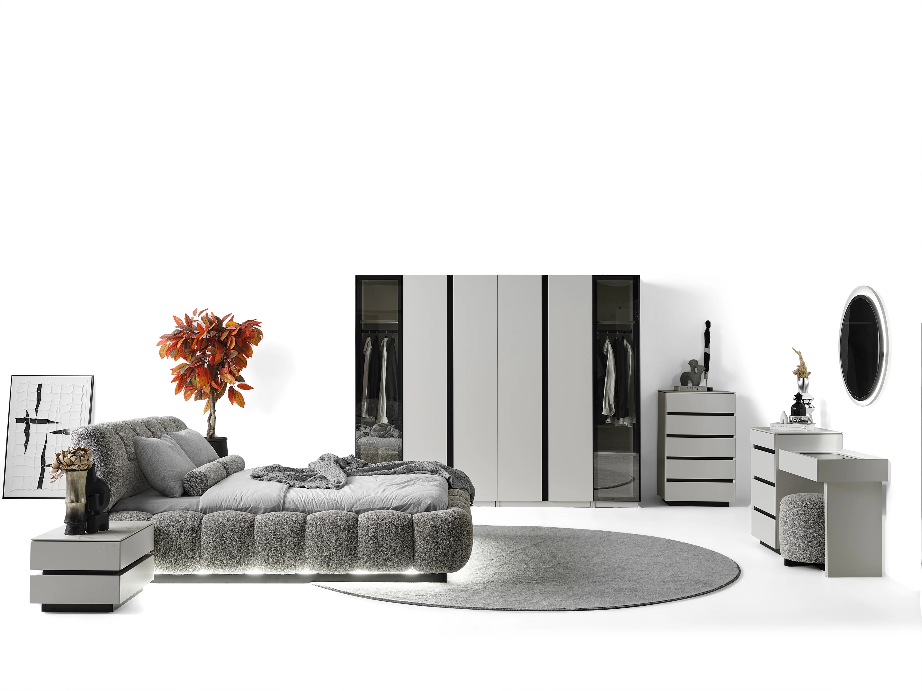 ASHLEY İKİ KAPAKLI ÇEKMECELİ MODÜL 