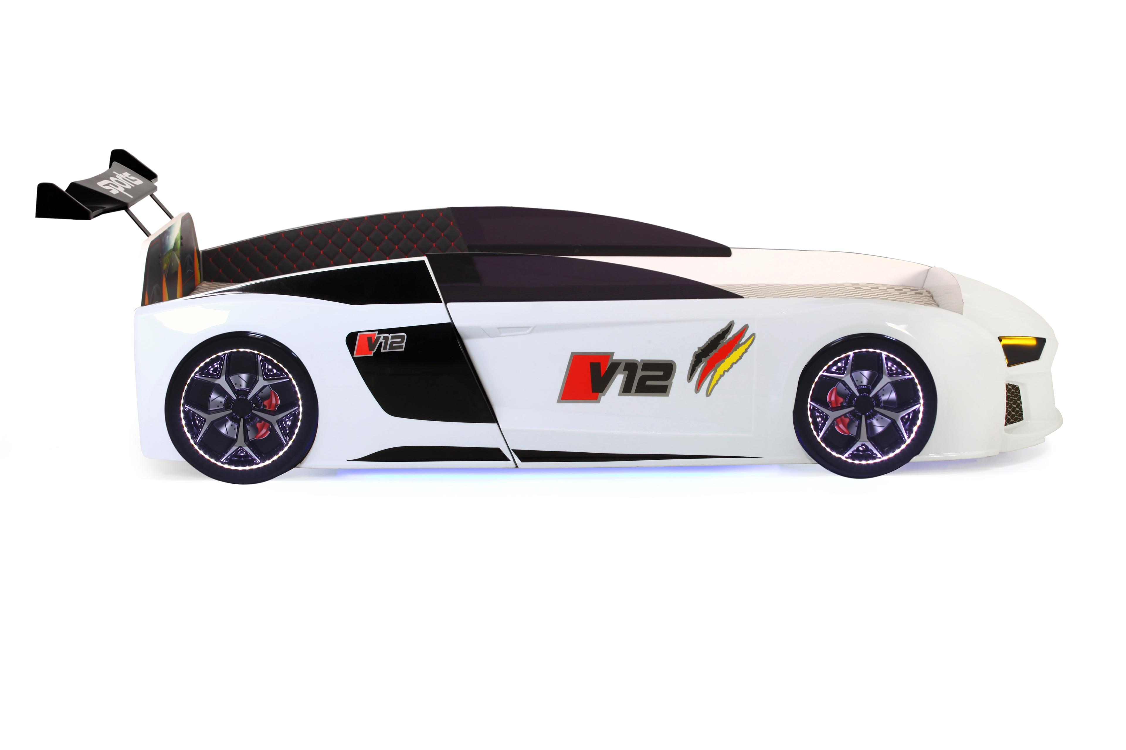 V12 FULL BEYAZ ARABALI KARYOLA