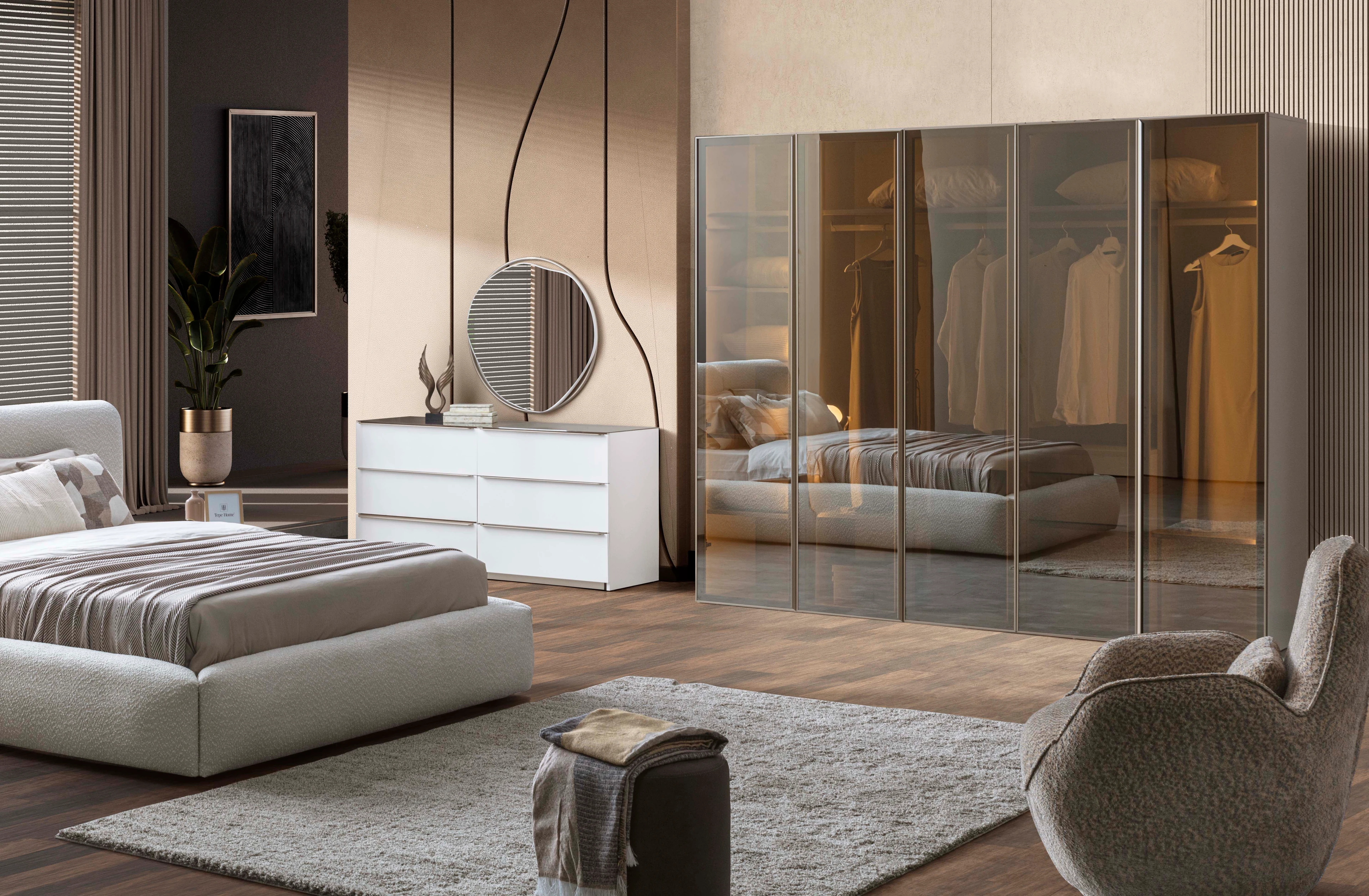 NOBLE 5 CAM KAPAKLI YATAK ODASI