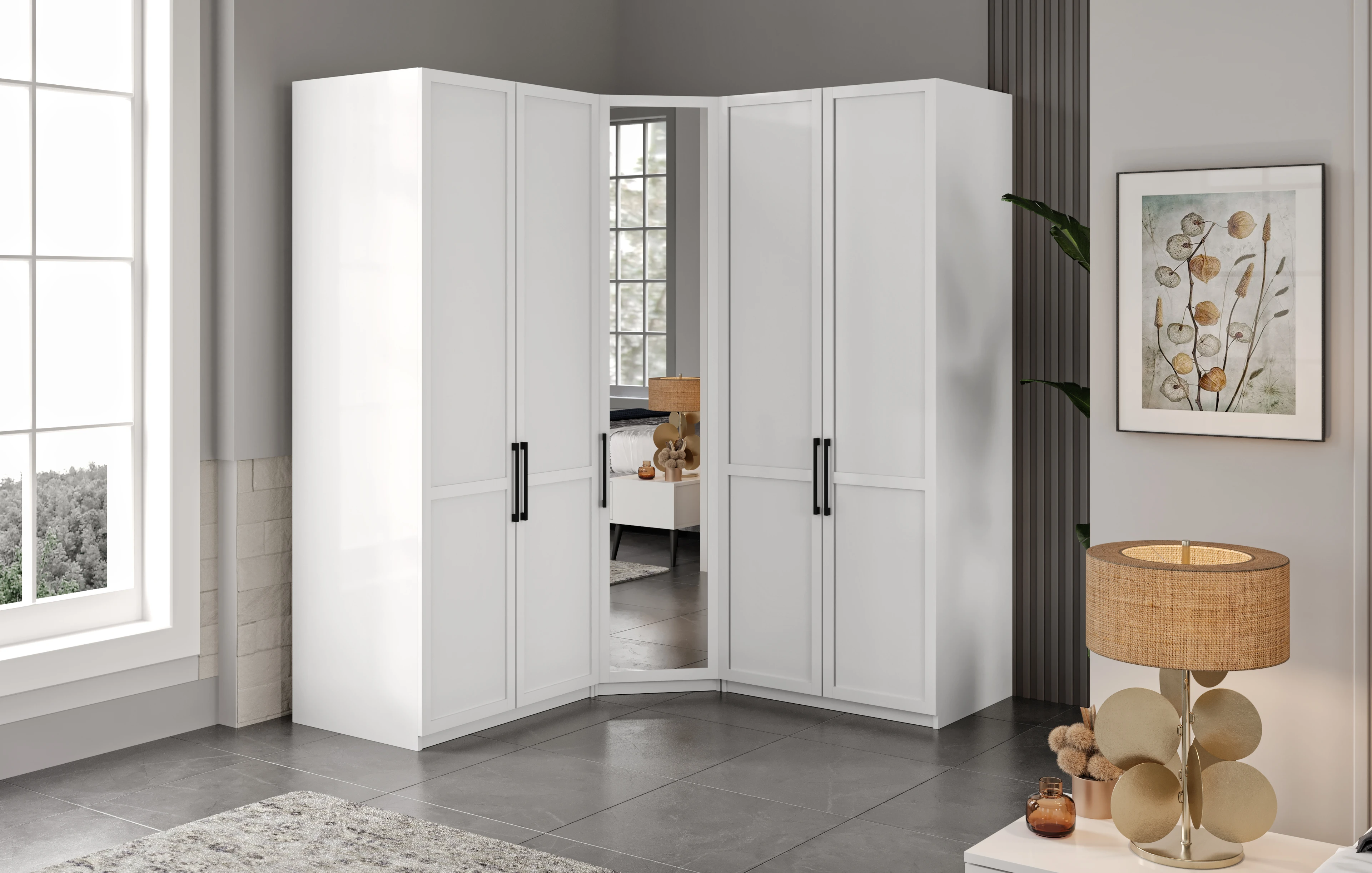 VOLANTE 5 KAPILI KÖŞE DOLAP