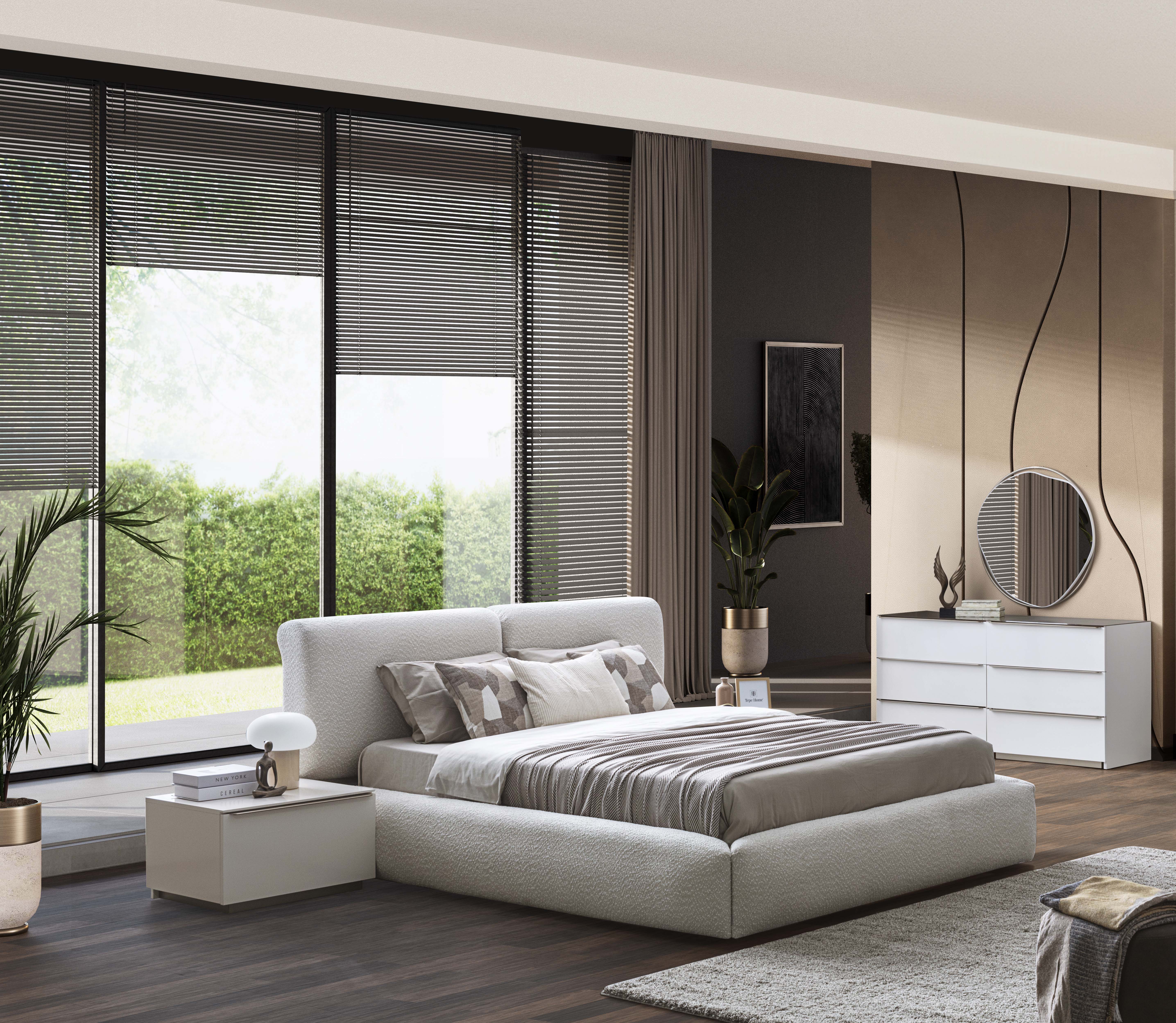 NOBLE 5 AHŞAP-CAM KAPAKLI YATAK ODASI 