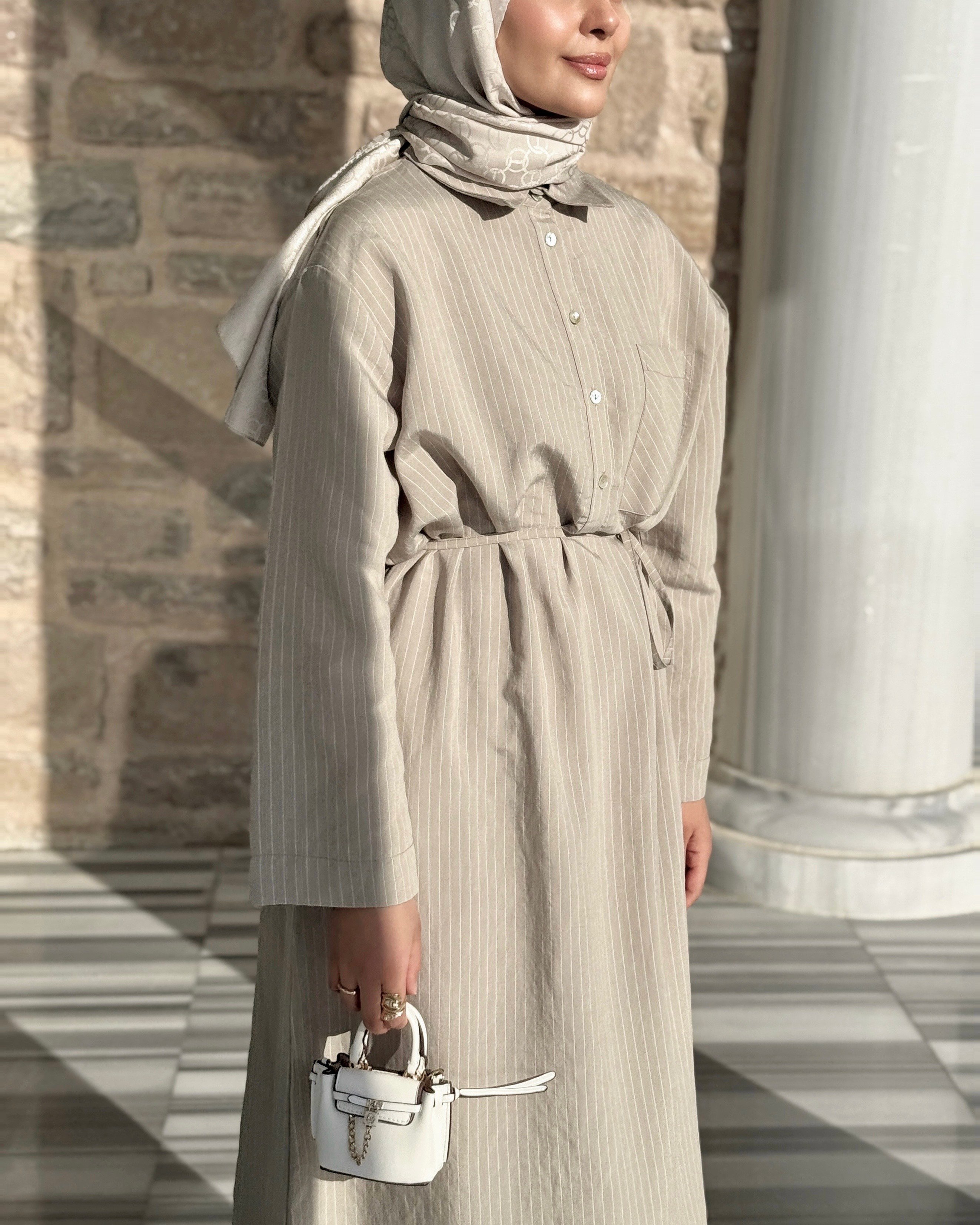 LINE ELBİSE - OLIVE
