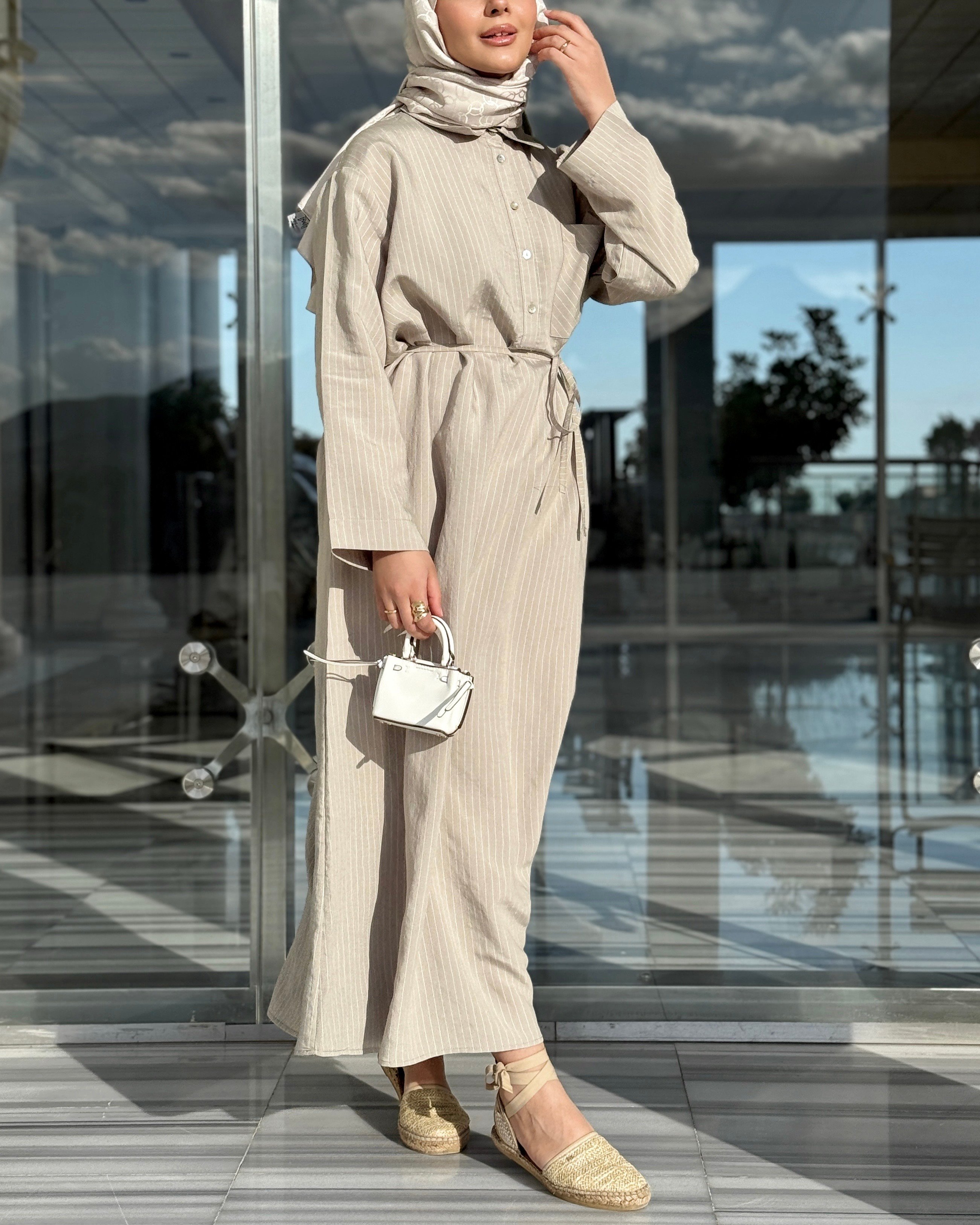 LINE ELBİSE - OLIVE