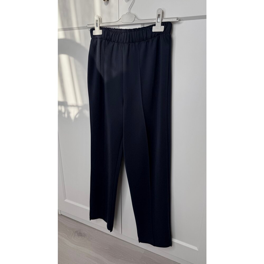 TESS BİYE DETAYLI SCUBA PANTOLON - LACİVERT