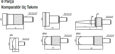 Komparatör Temas Uçları 6 Parça Takım