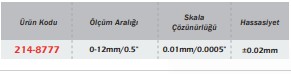 Dijital Kalınlık Komparatörü Yatay Ölçme