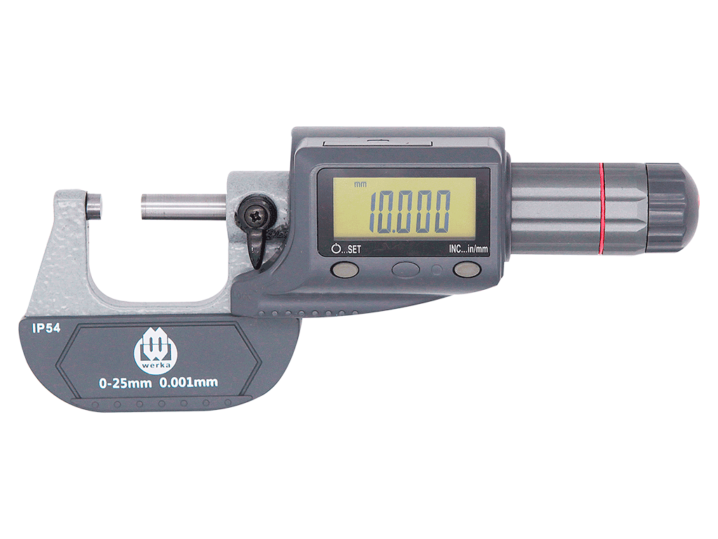 Werka IP54 Dijital Dış Çap Mikrometresi