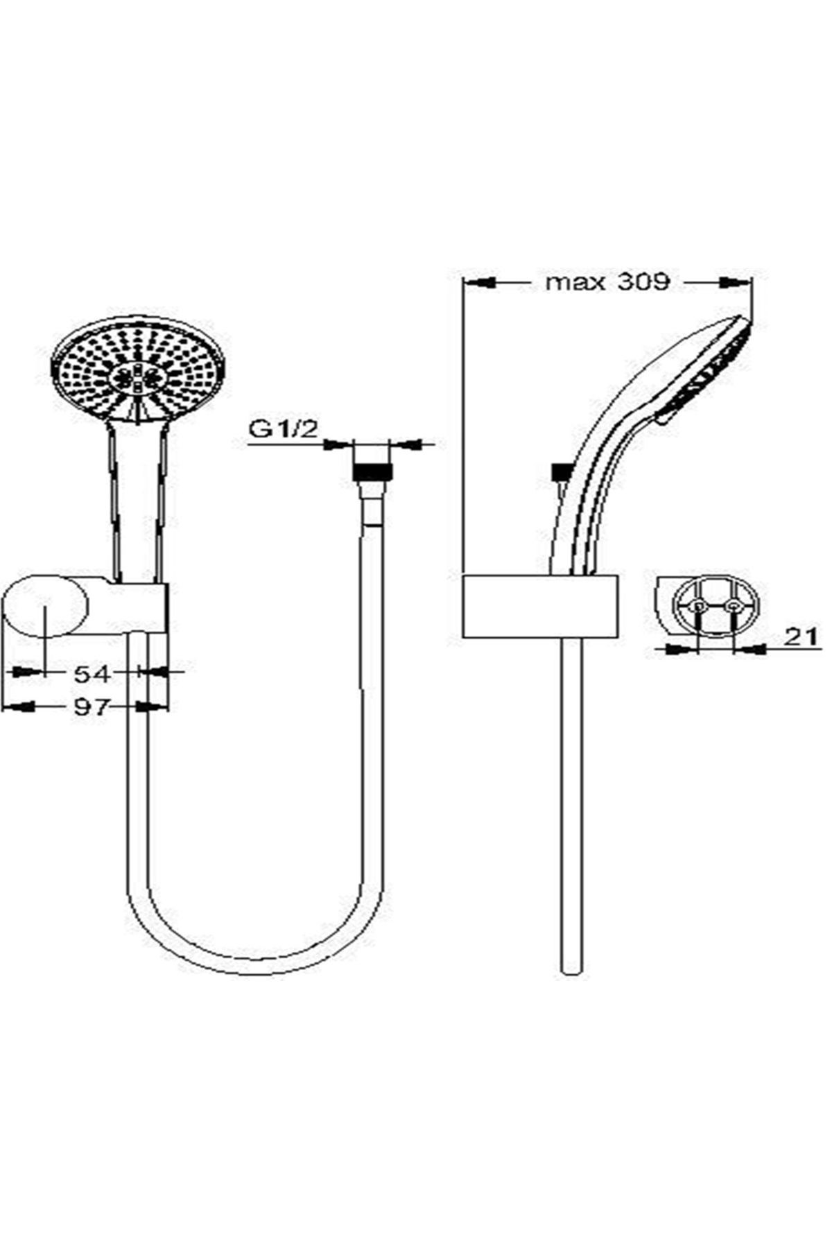 İdeal Standard Idealrain Evo El Duş Seti - B9452aa