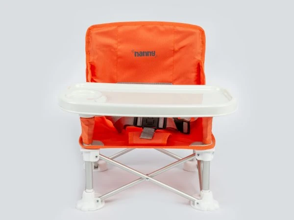 Funky Chairs Nanny Deluxe Portatif Katlanabilir Mama Sandalyesi - Turuncu