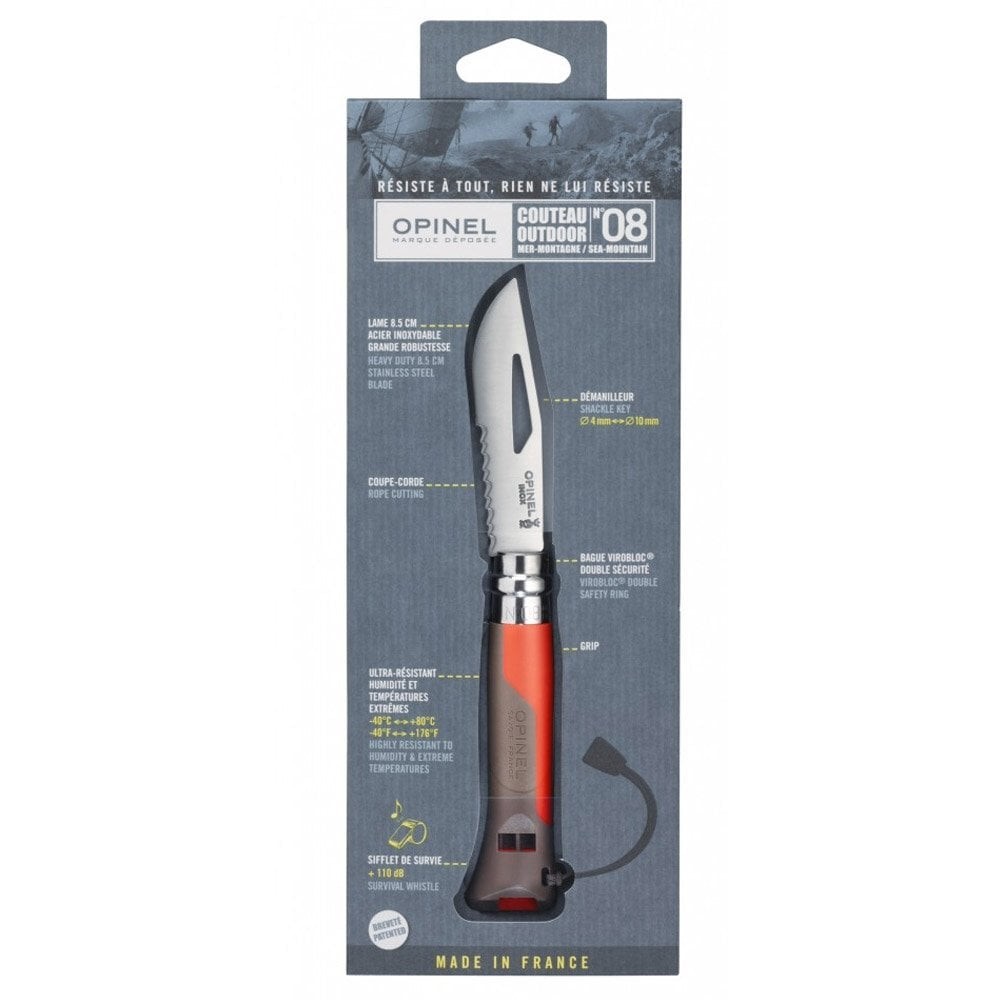 Opinel N°08 Outdoor Kırmızı