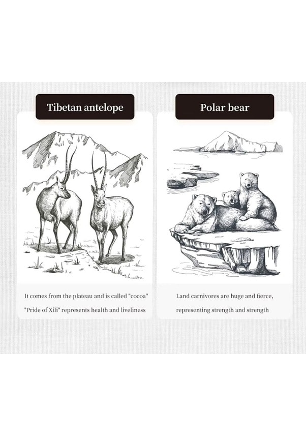 Naturehike Zarf Tarzı Yastıklı Çift Kişilik Pamuklu Uyku Tulumu Tibetan Antelope / Polar Bear		