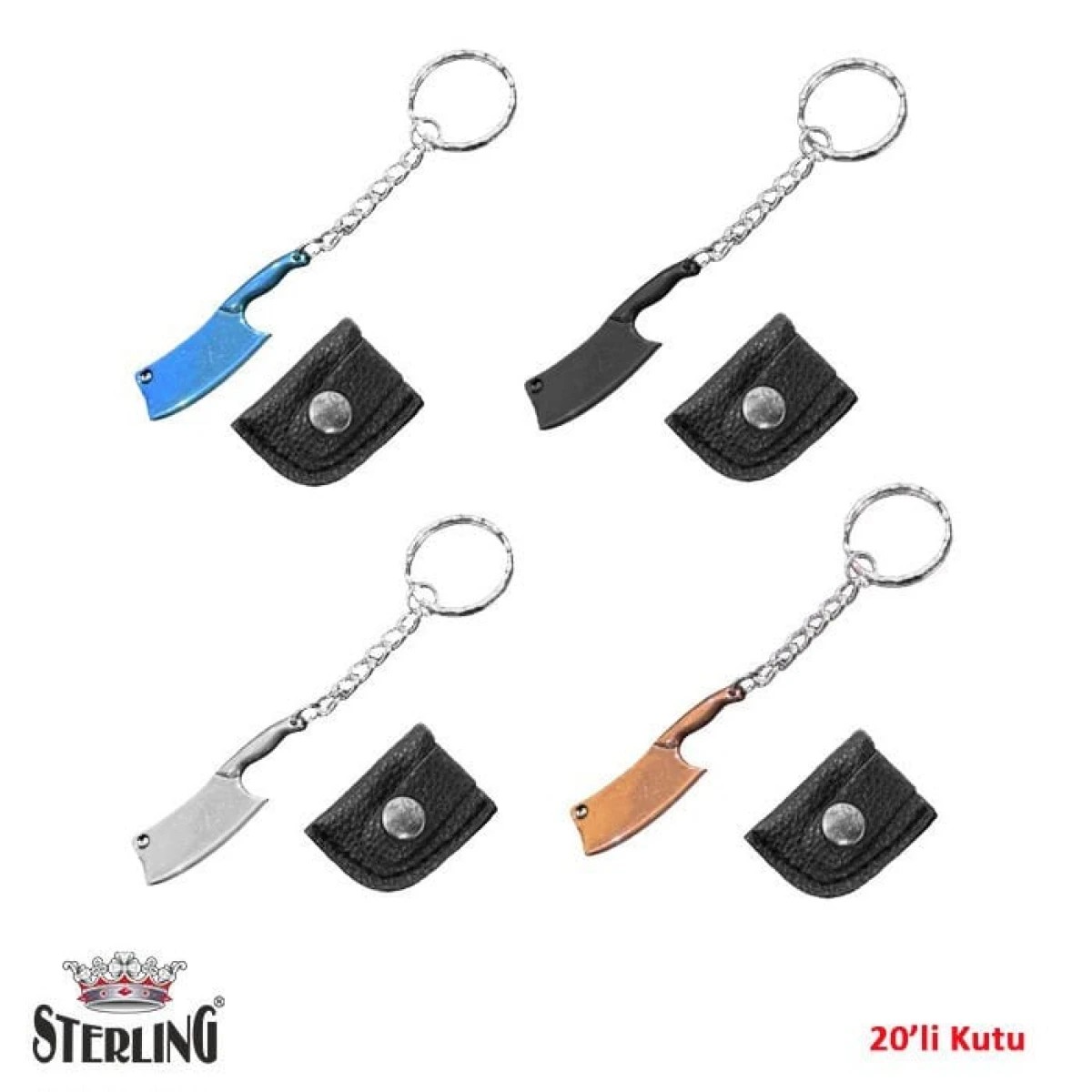 Sterling Mini Bıçak Anahtarlık 4 Renk - Siyah