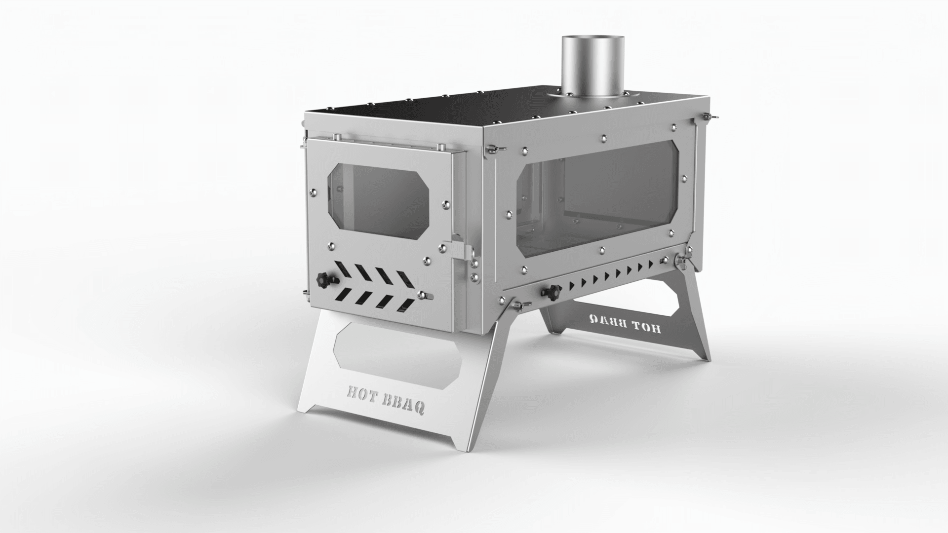 Hot Bbaq Hot Tent Inox Stove Portable Foldable Camping Stove