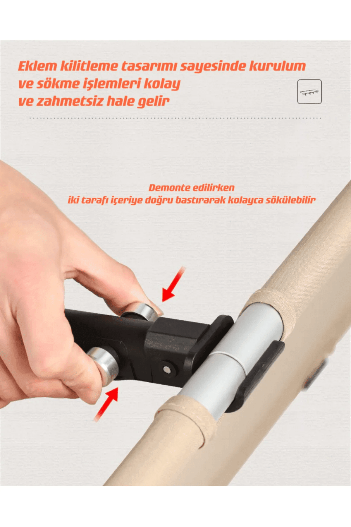 Shufa Ultra Hafif, Alüminyum Katlanır Yatak, Kompakt, Taşınabilir Kampet Siyah