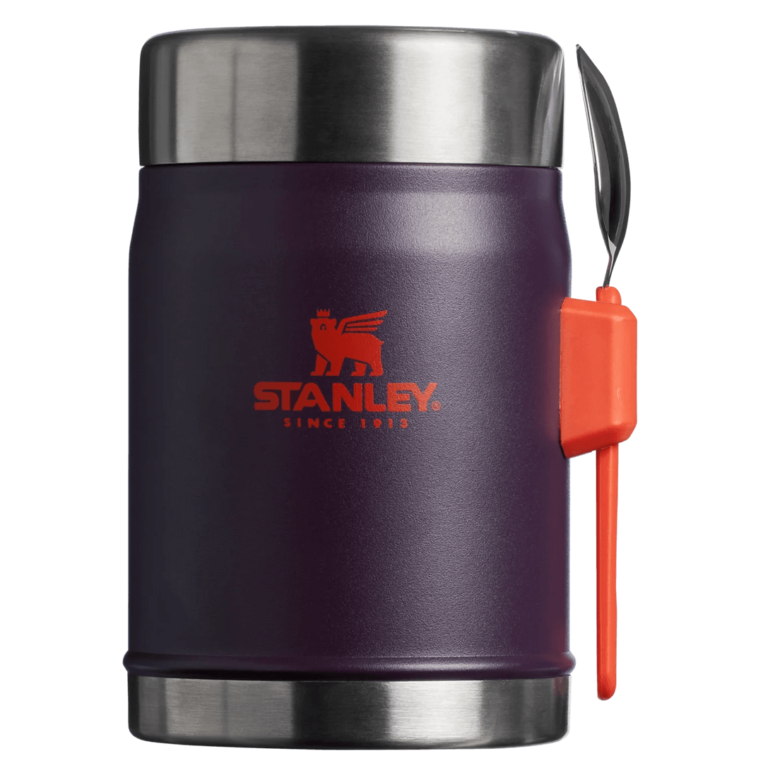 Stanley Classic Legendary Kaşıklı Yemek Termosu | 0.4L (Mor/Turuncu)
