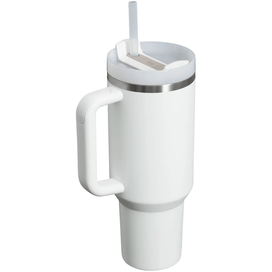 Stanley Quencher H2.O FlowState™ Tumbler Pipetli Termos | 1.18L (Buz Beyaz)