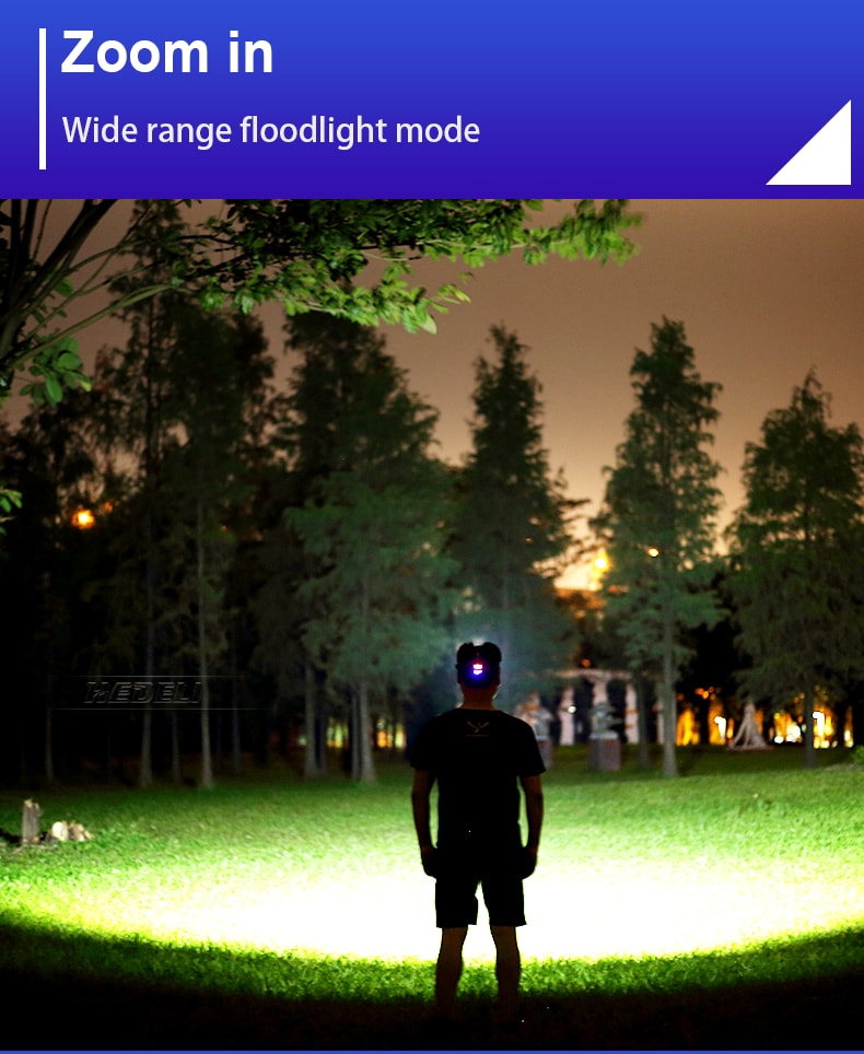 SHUFA Led Şarjlı Kafa Feneri (BEYAZ VE MOR SENSÖRLÜ)