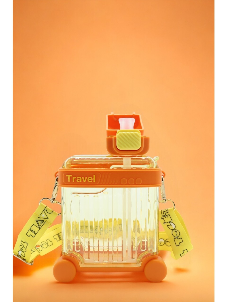 Meysa Home Trolley Suitcase Water Bottle Orange