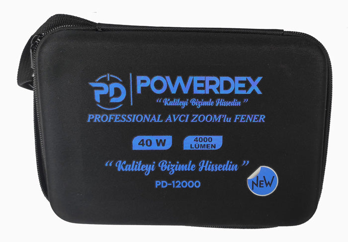 Powerdex Waterproof 40 Watt 4000 Lumen Super Powerful LED Professional Rechargeable Flashlight