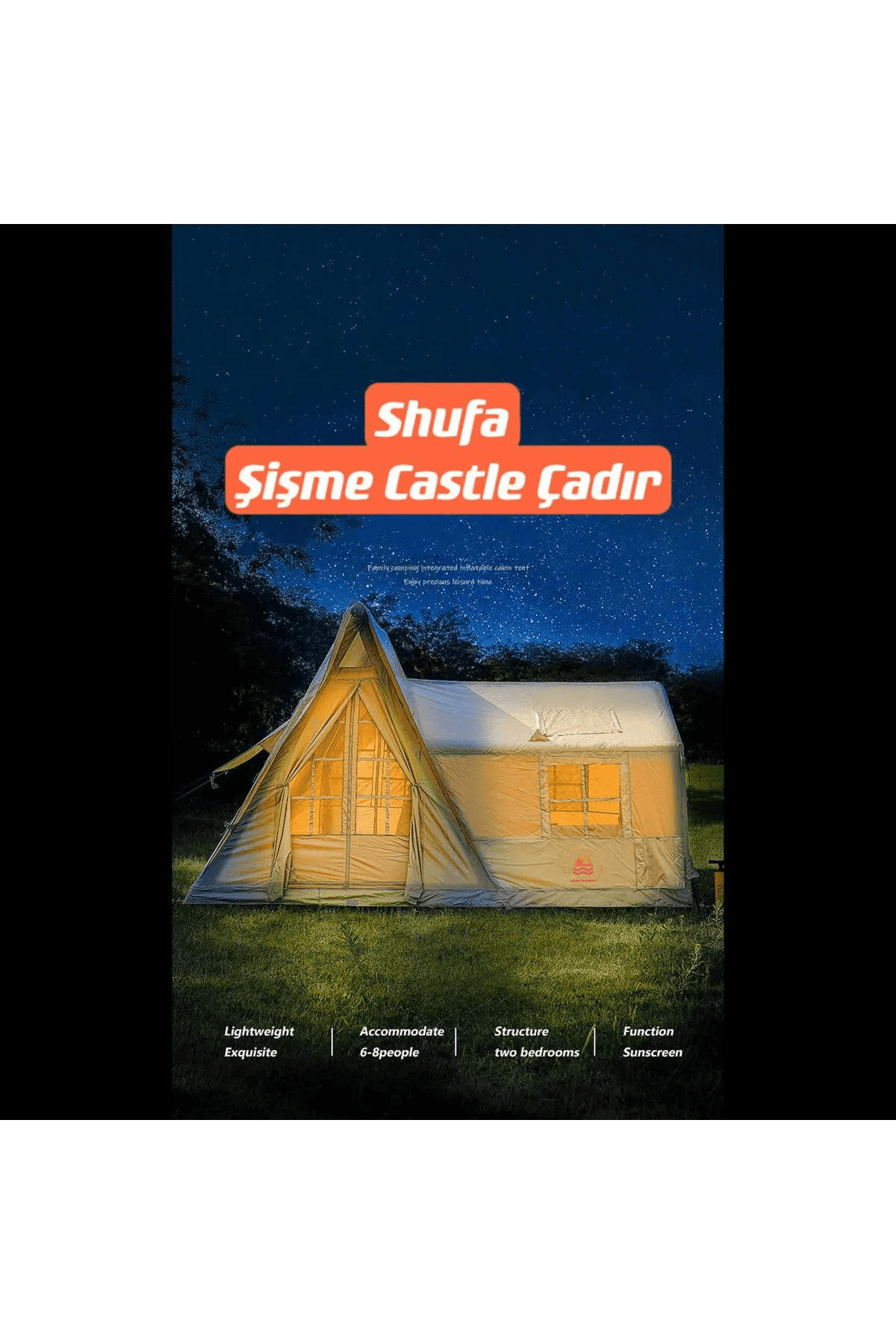 Shufa Castle Şişme Çadır 500*300*280CM