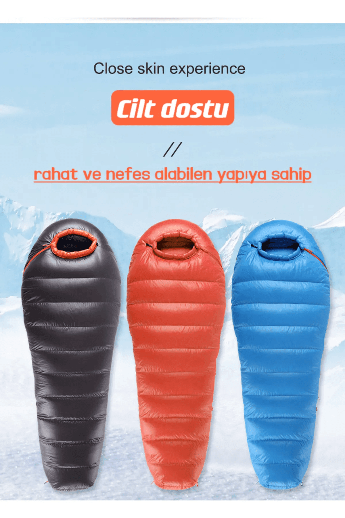 Shufa Mumya Kamp Uyku Tulumu -15c -Siyah
