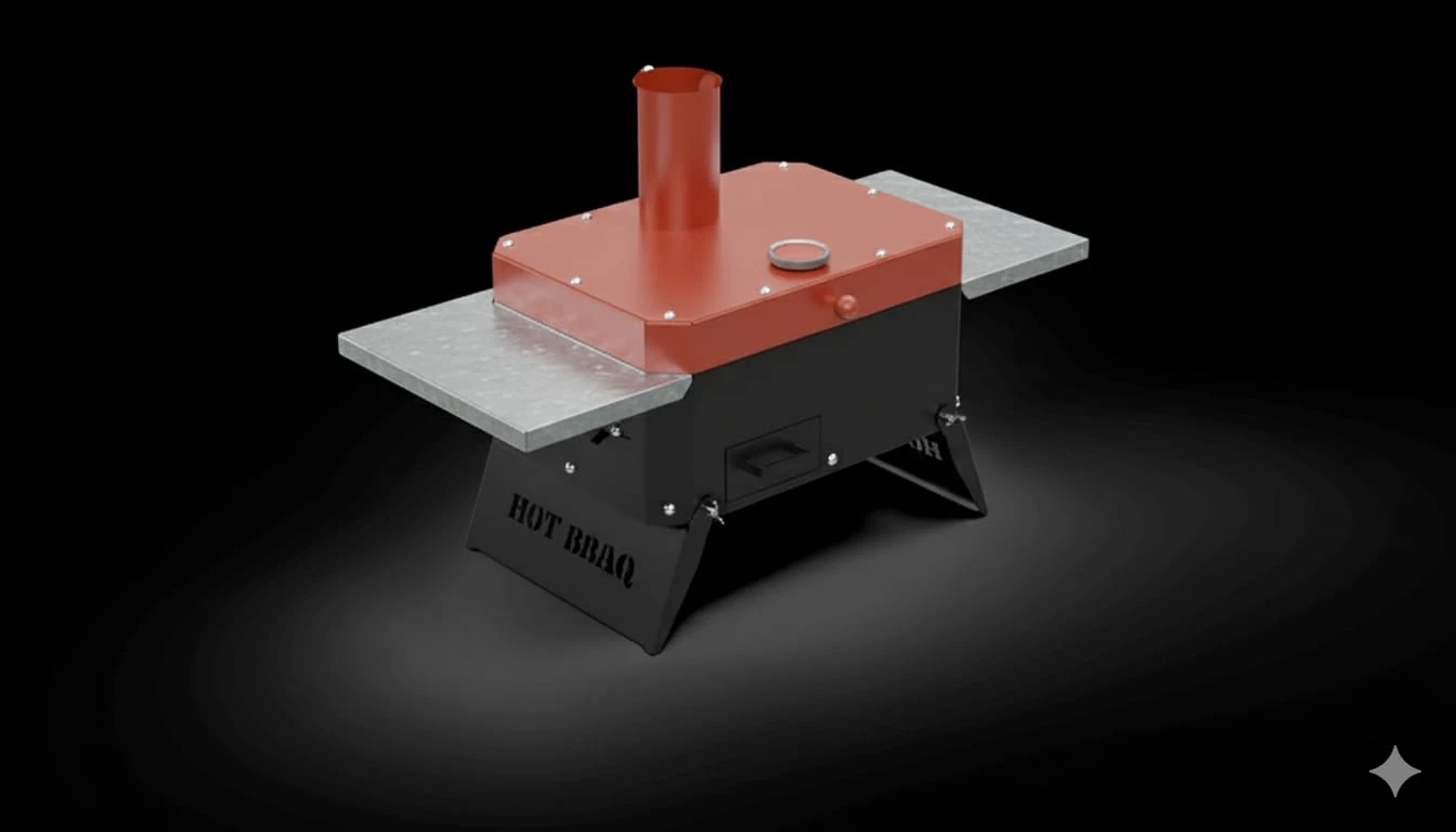 Hot Bbaq Hot BBag Taşınabilir Mangal Portatif Çanta - 39X24 Kiremit