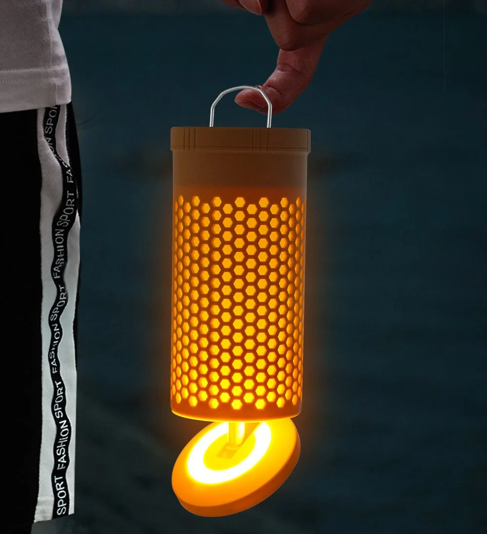 SHUFA GLAMPING Taşınabilir & Asılabilir Teleskopik LED Kamp Lambası — Atmosfer + Aydınlatma, Çok Fonksiyonlu (3500mA)