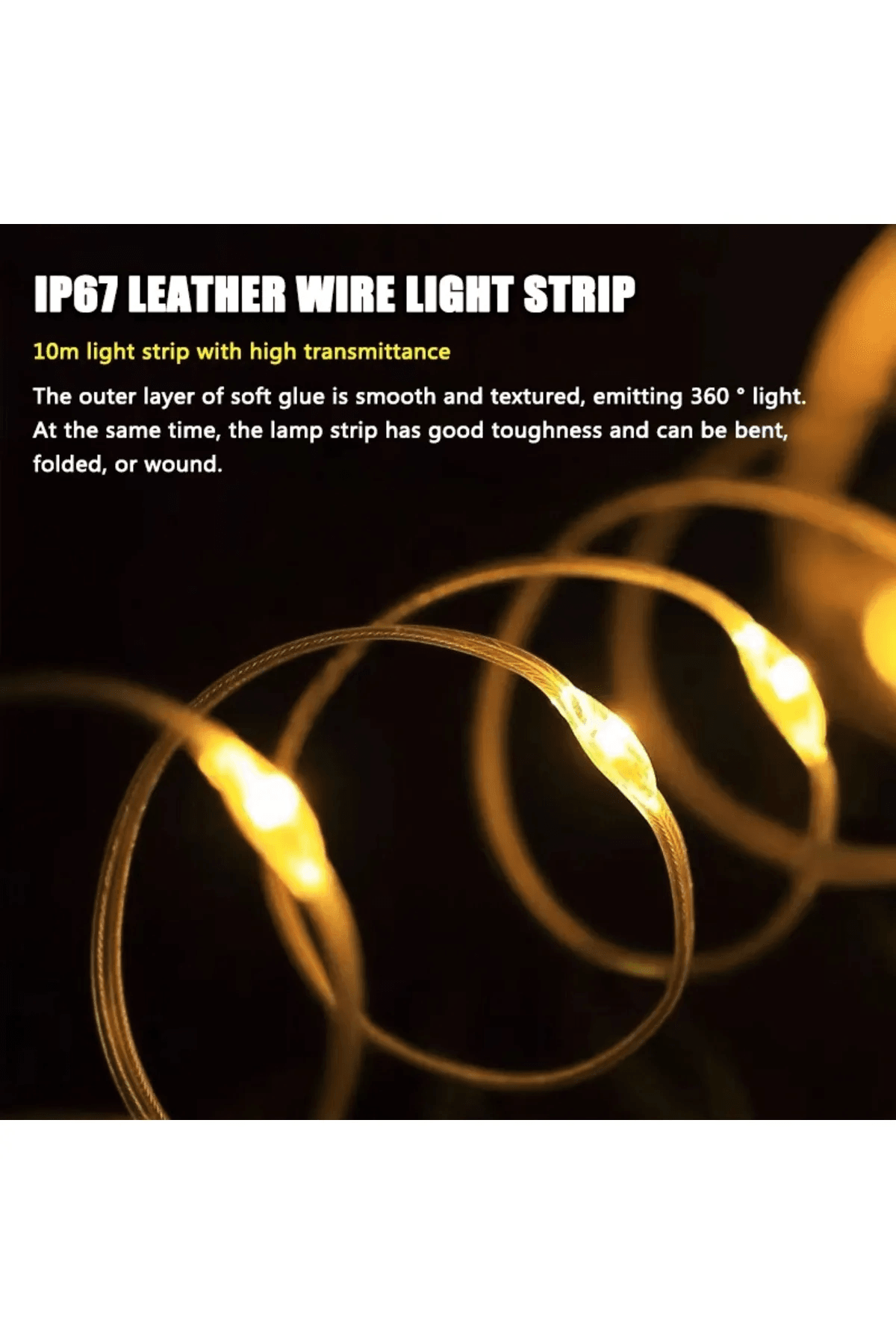 Shufa 10 Metre Led Kamp Lambası Bej